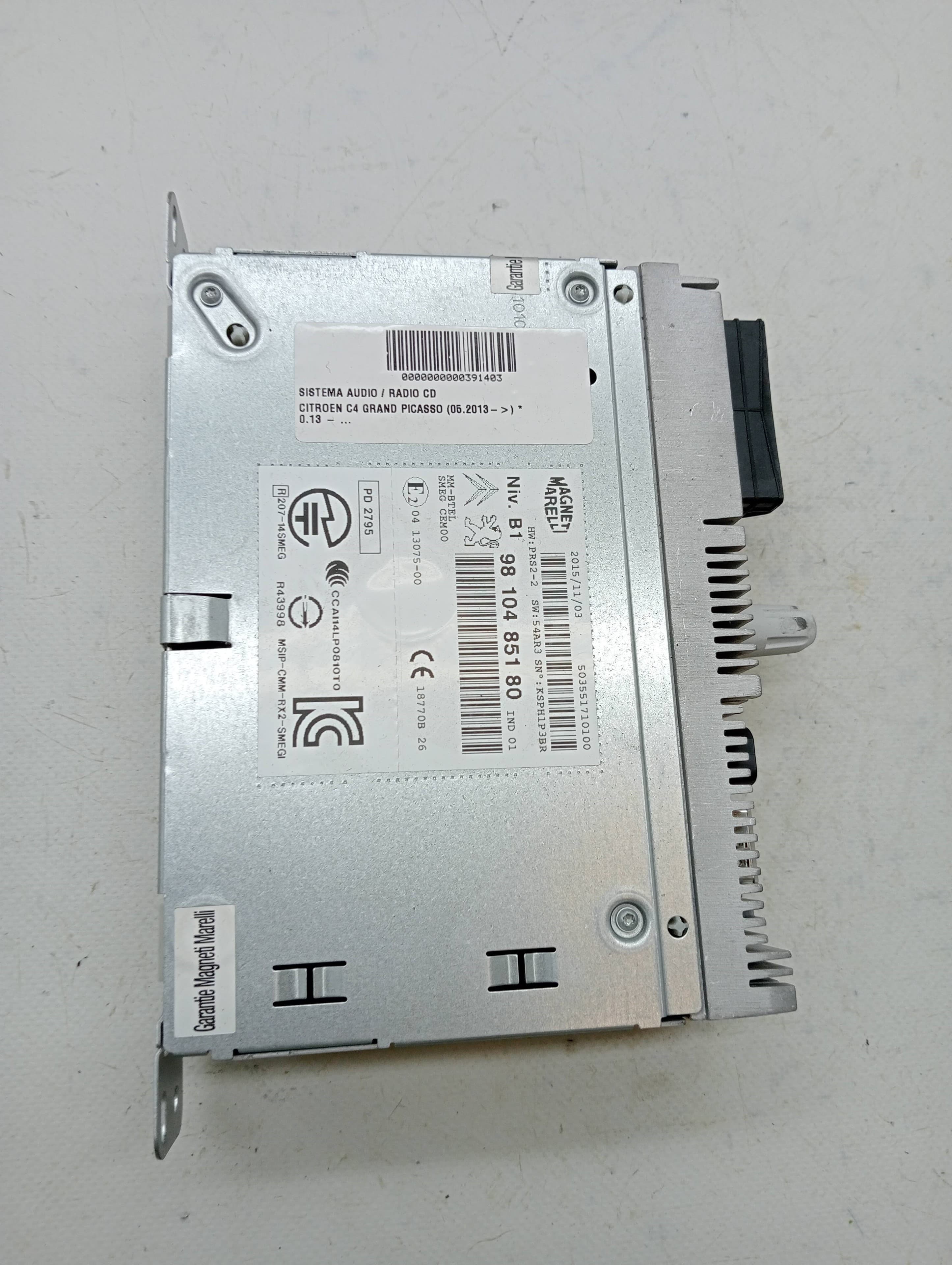 Sistema audio / radio cd CITROEN C4 GRAND PICASSO