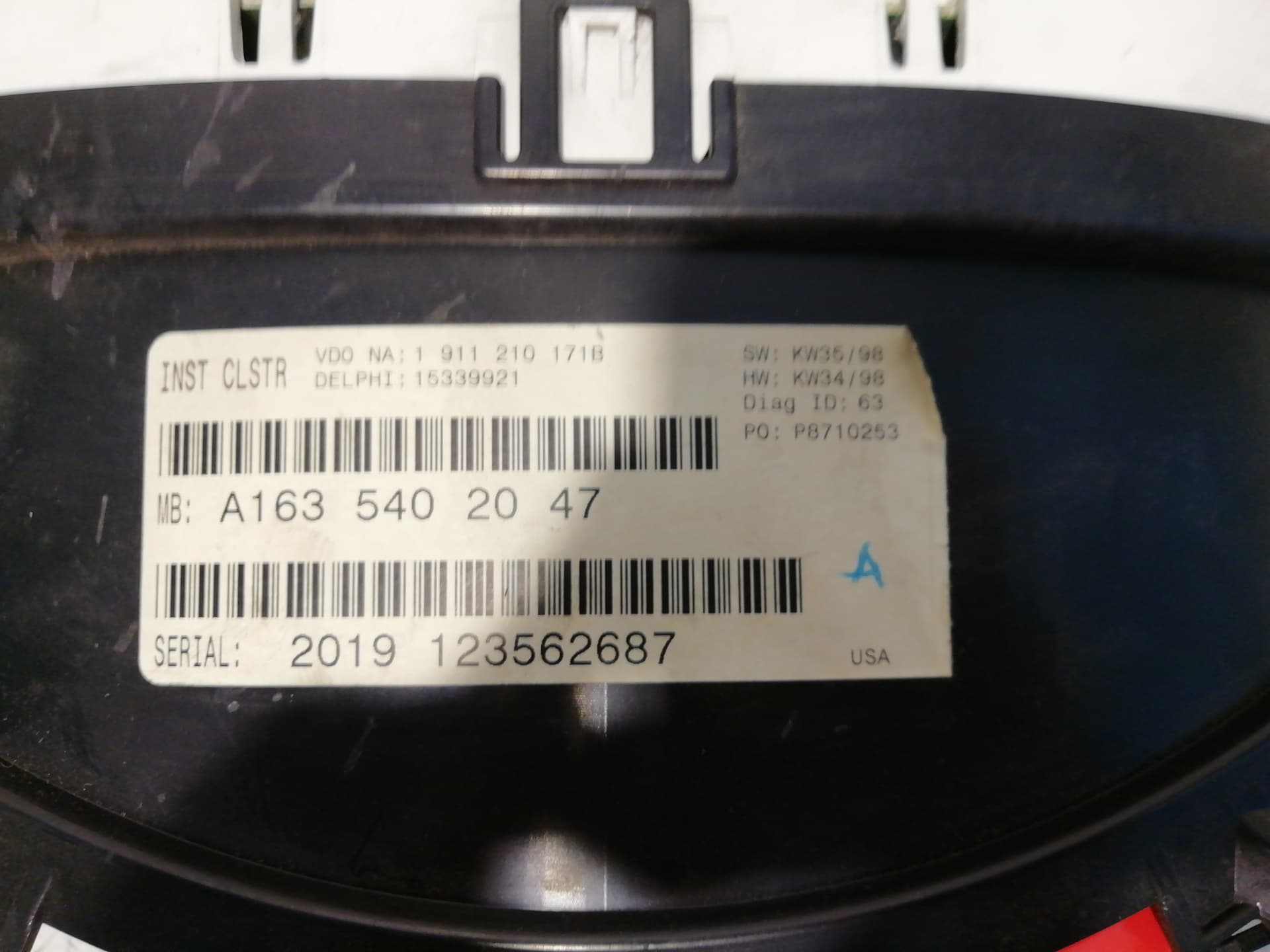 Cuadro instrumentos MERCEDES-BENZ CLASE M (W163) 4