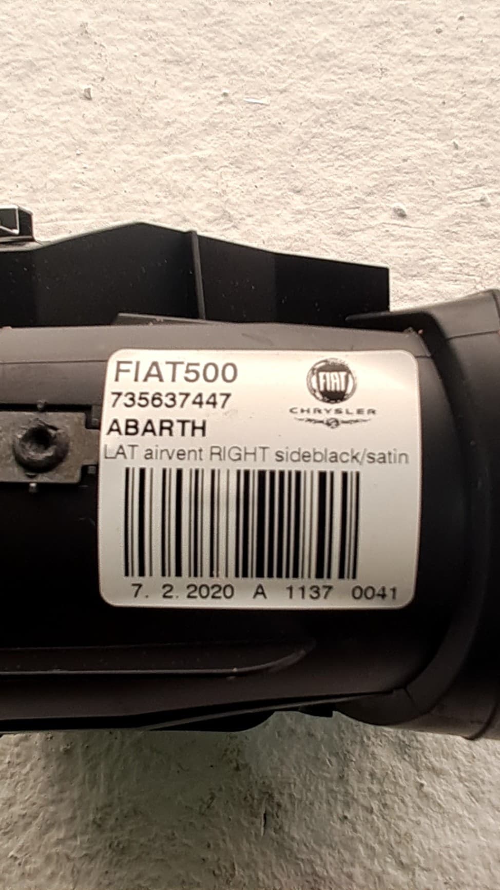 Recambio FIAT 500 CABRIO (150) ref. 735637447 2