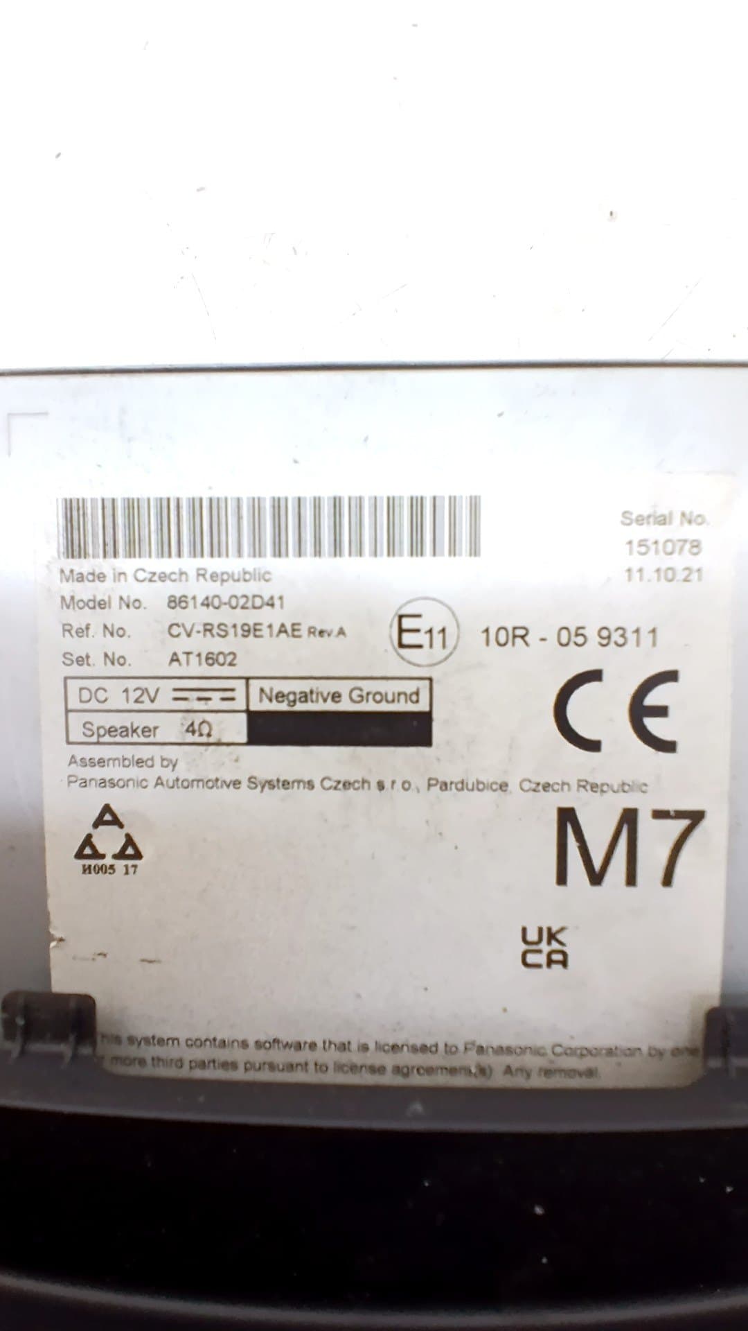 Pantalla multifuncion TOYOTA COROLLA 3