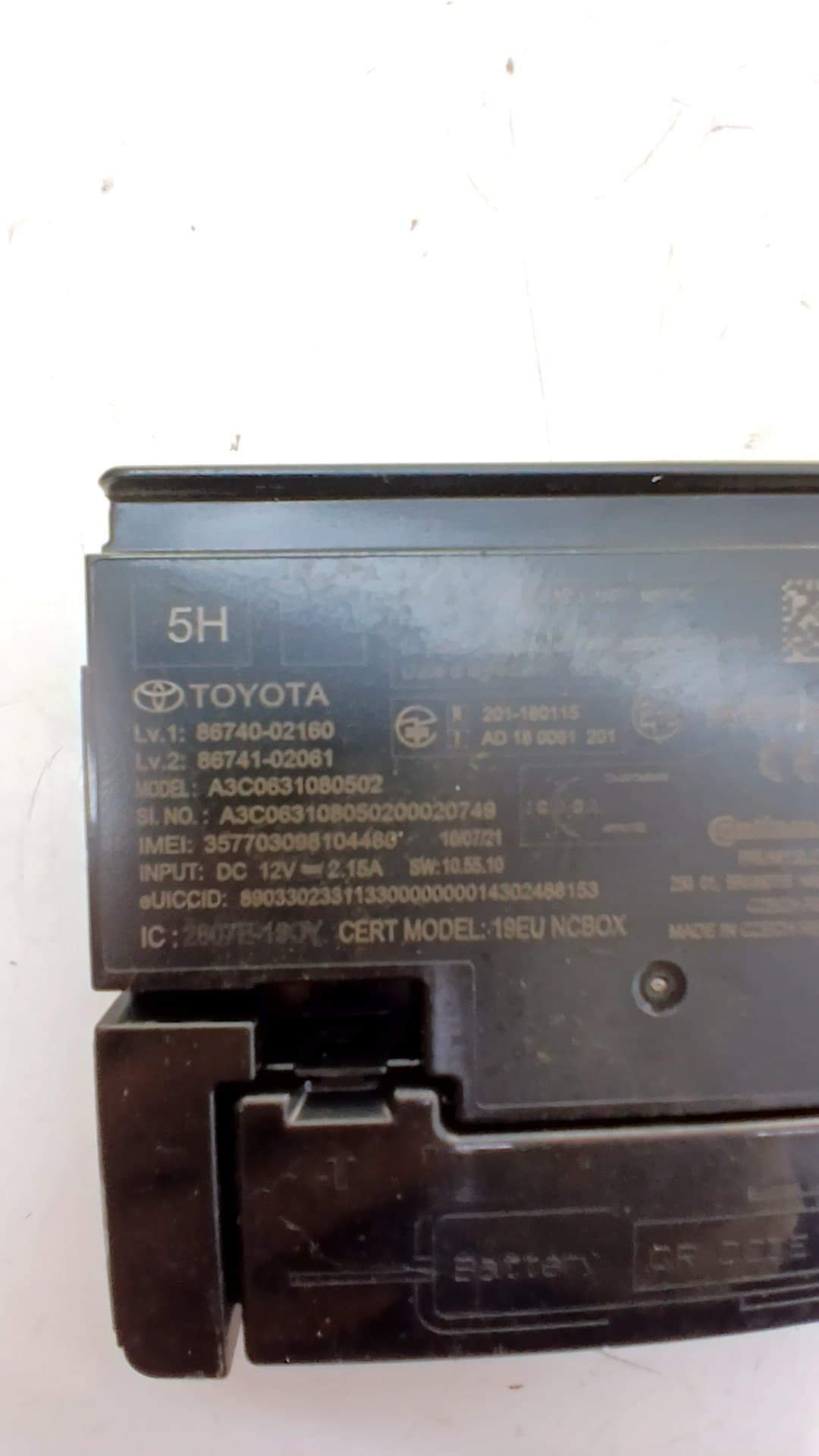 Modulo electronico TOYOTA COROLLA 2