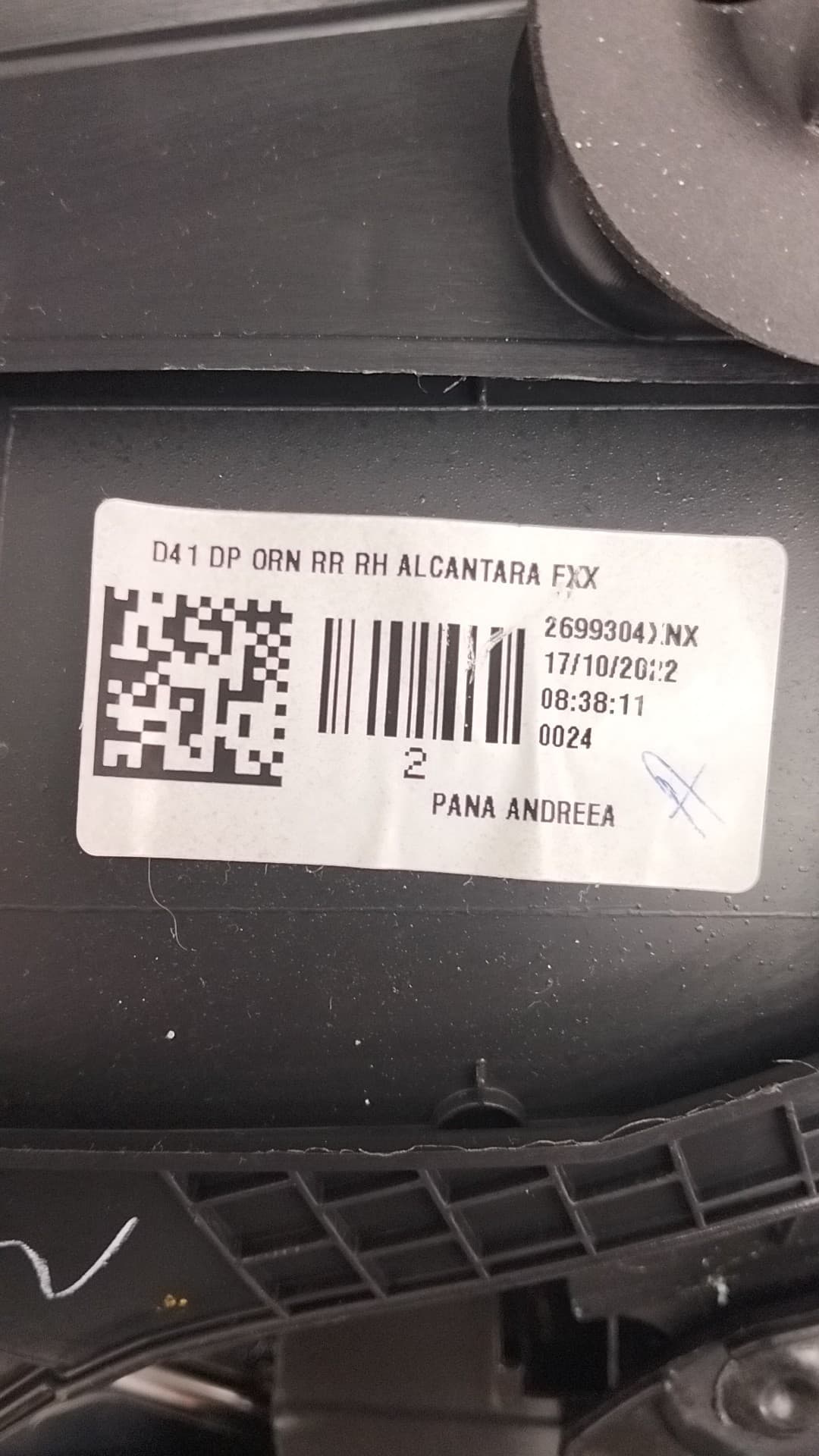Guarnecido puerta trasera derecha DS 4