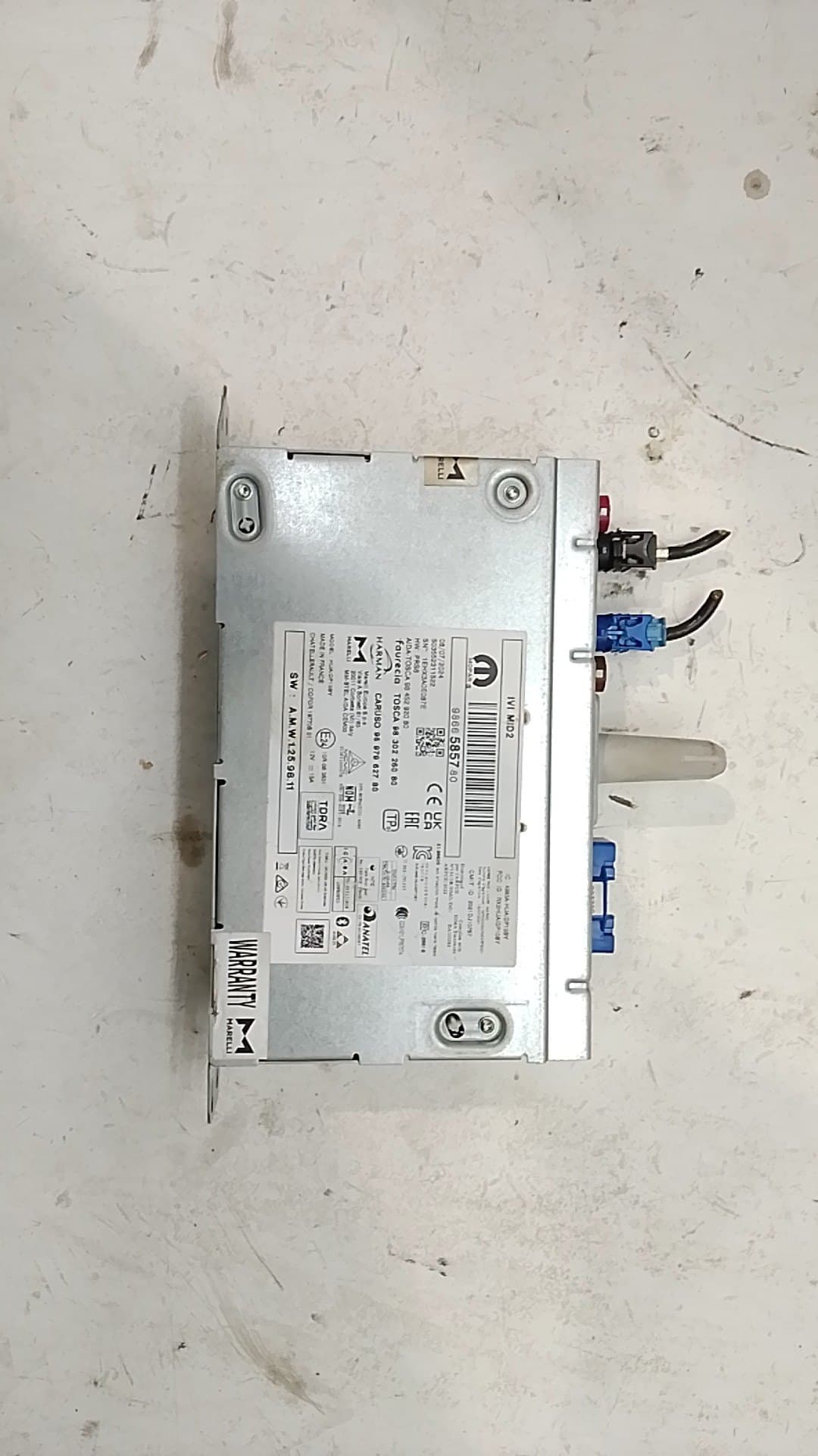 Sistema audio / radio cd PEUGEOT 208 (P2)