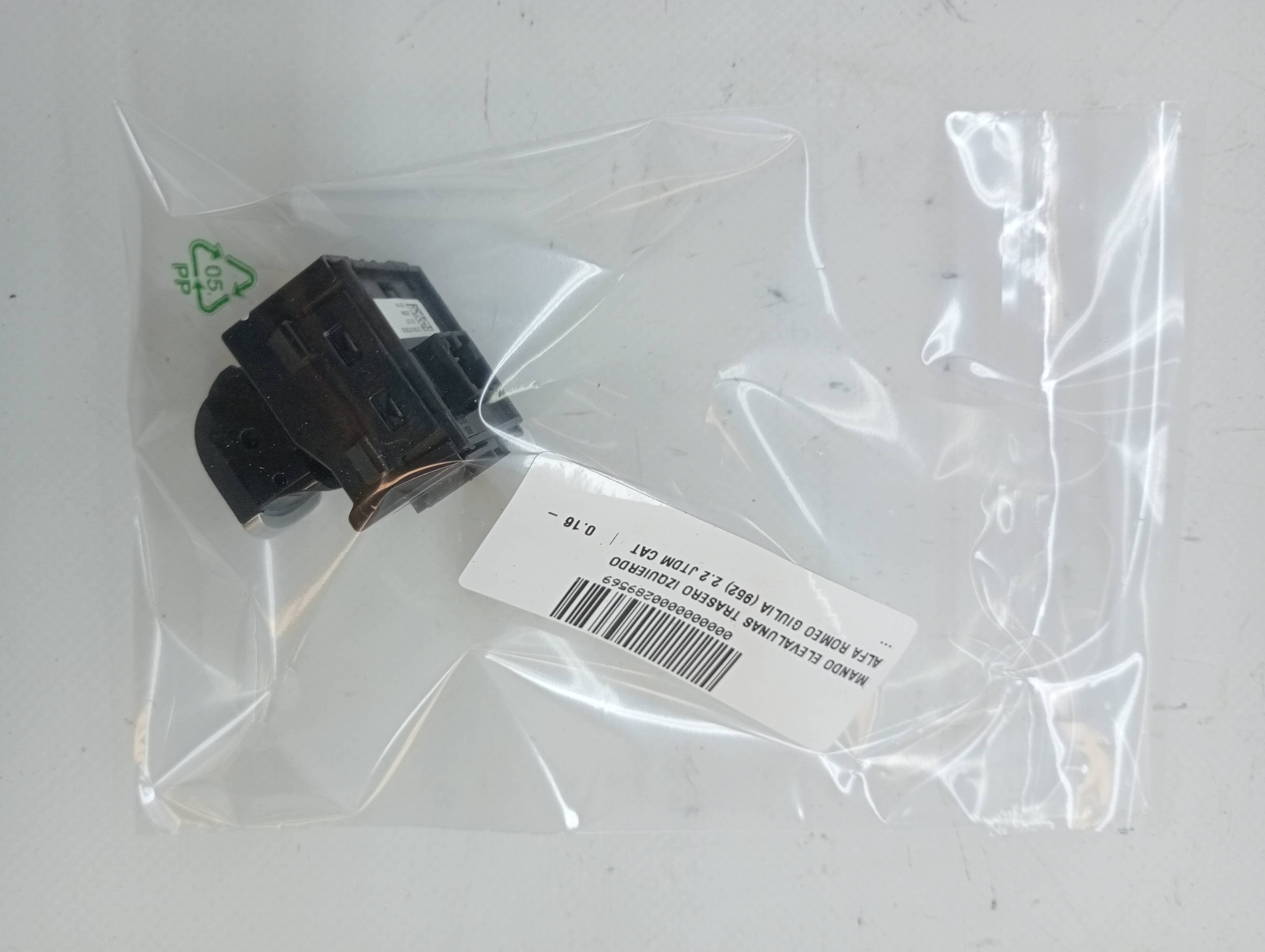 Mando elevalunas trasero izquierdo ALFA ROMEO STELVIO (630) 2
