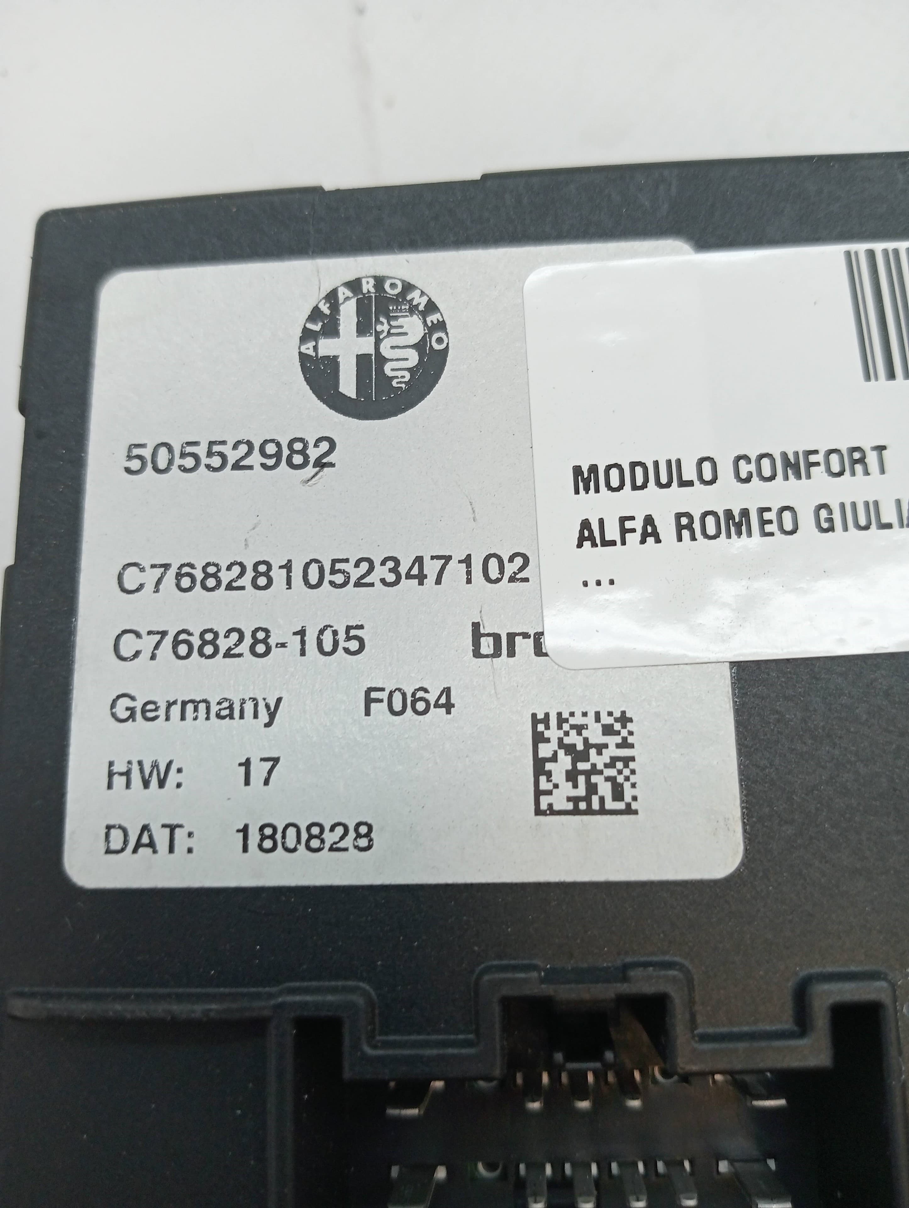 Modulo confort ALFA ROMEO STELVIO (630) 2