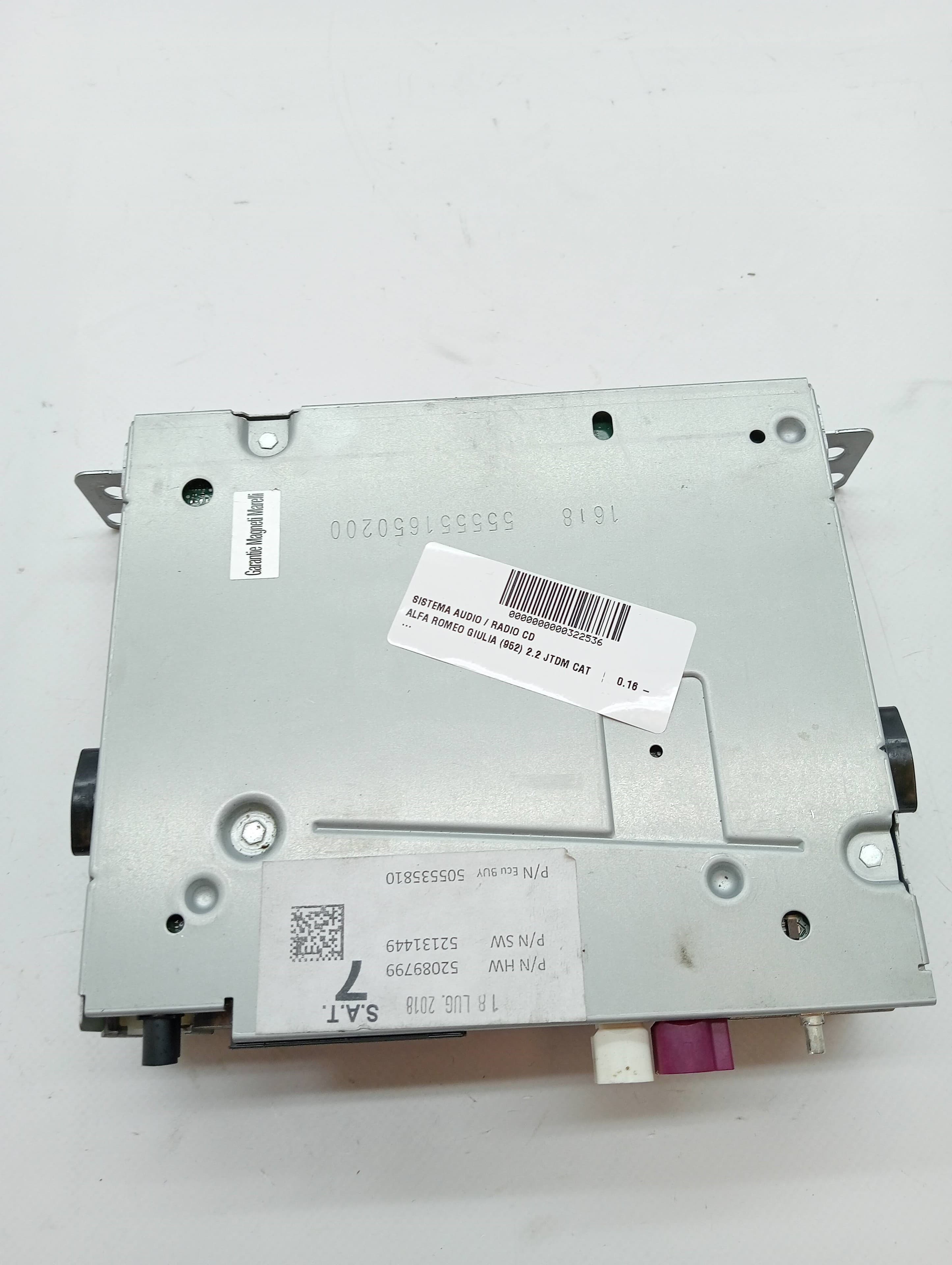 Sistema audio / radio cd ALFA ROMEO STELVIO (630)
