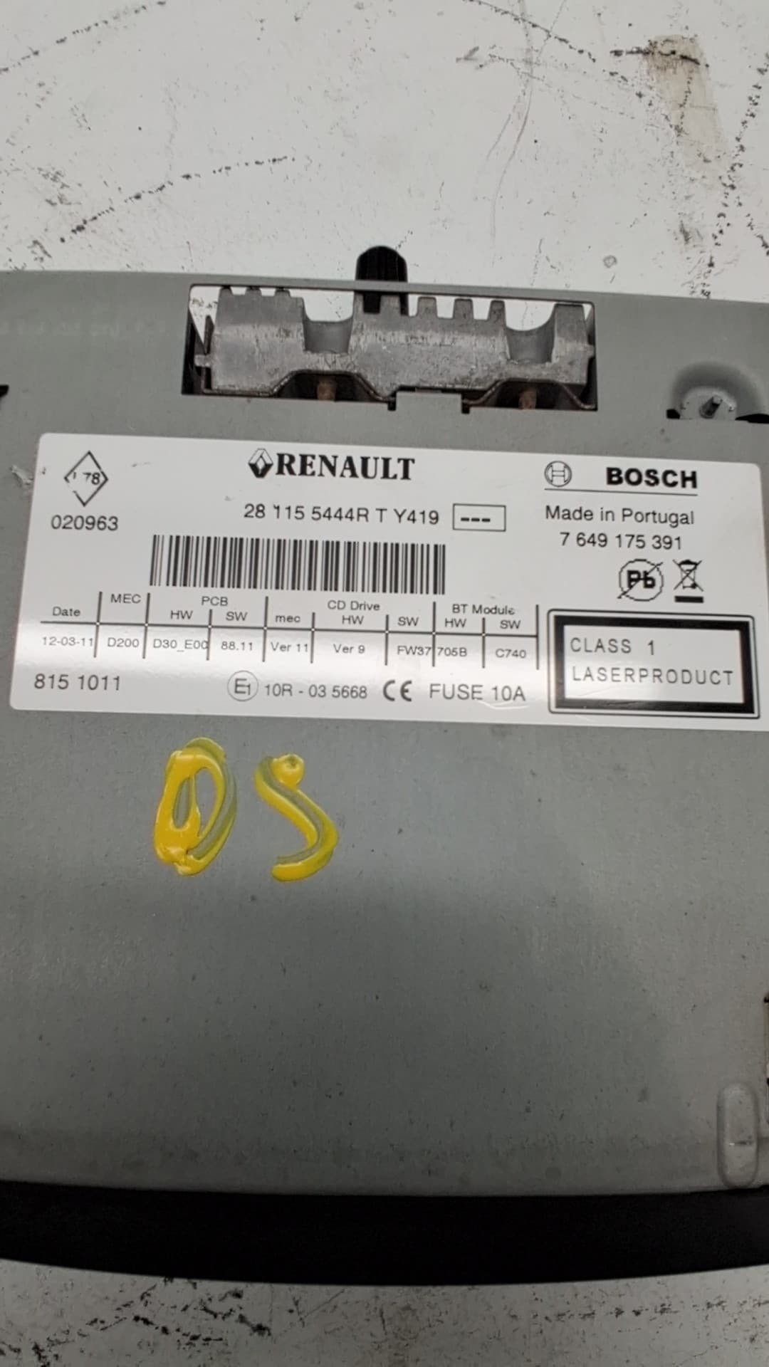 Sistema audio / radio cd RENAULT MASTER II PHASE 2 COMBI 3