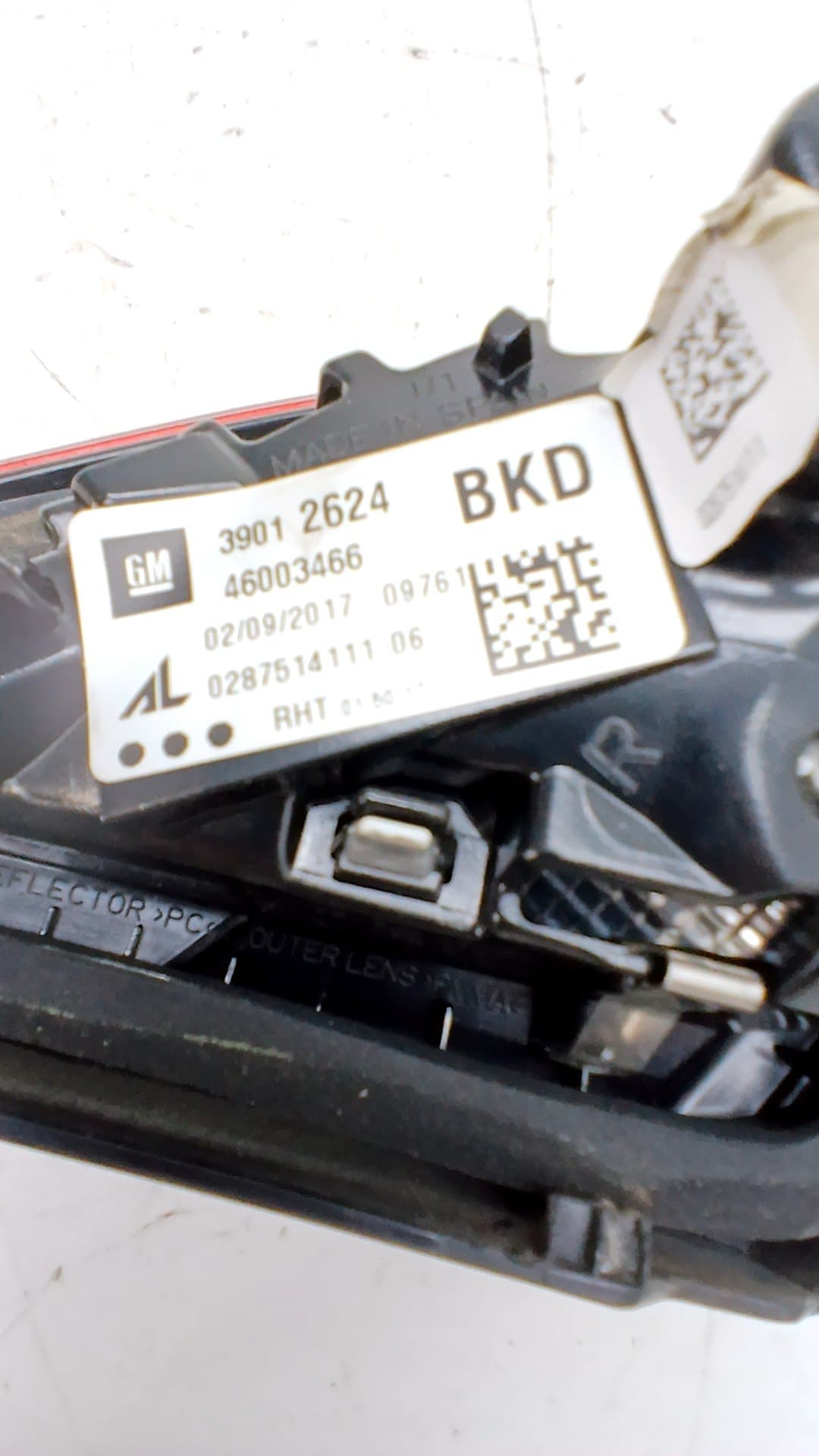 Piloto trasero derecho interior OPEL CORSA E 2