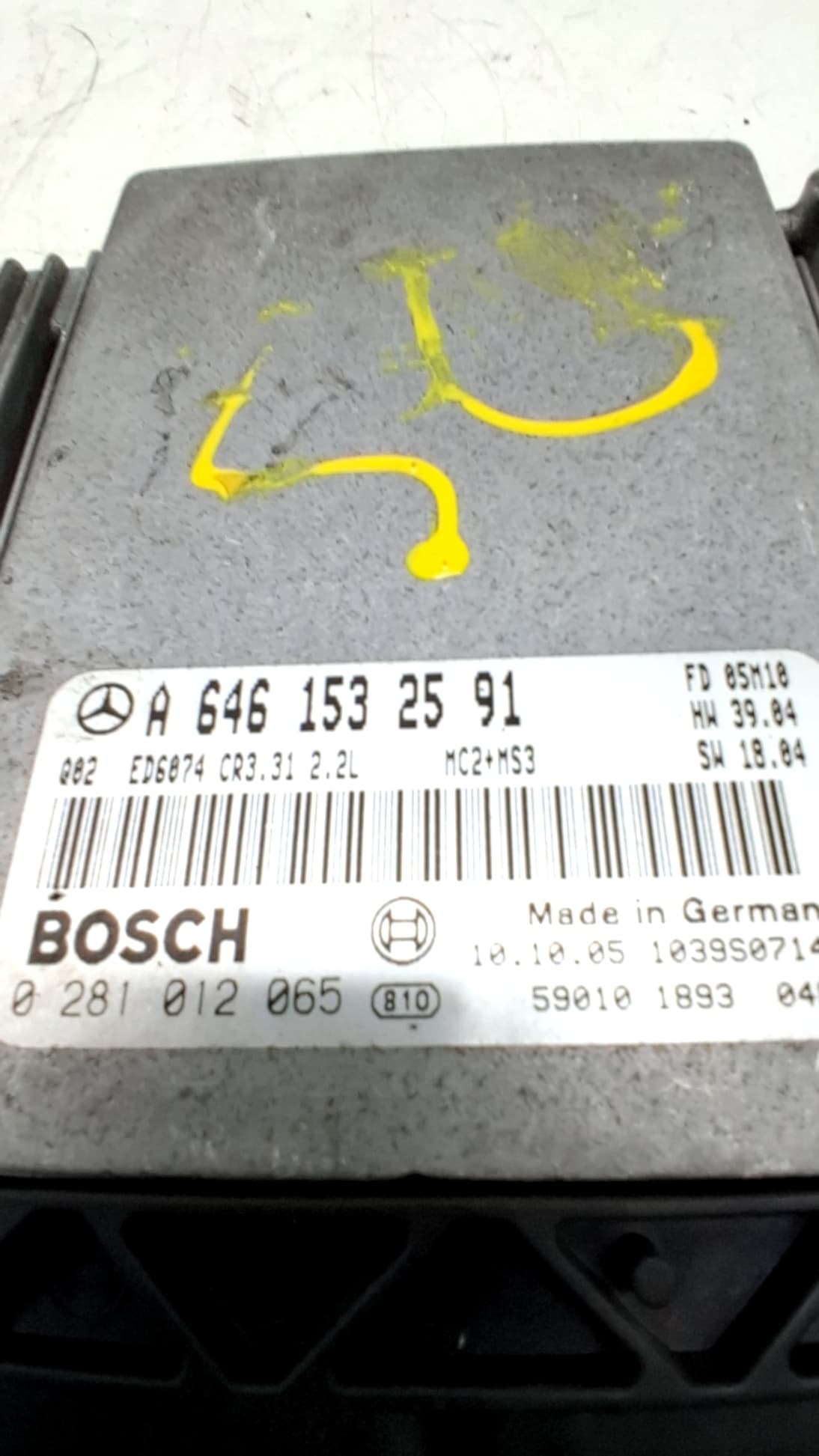 Centralita motor uce MERCEDES-BENZ VITO (W639) BASIC, COMBI 3