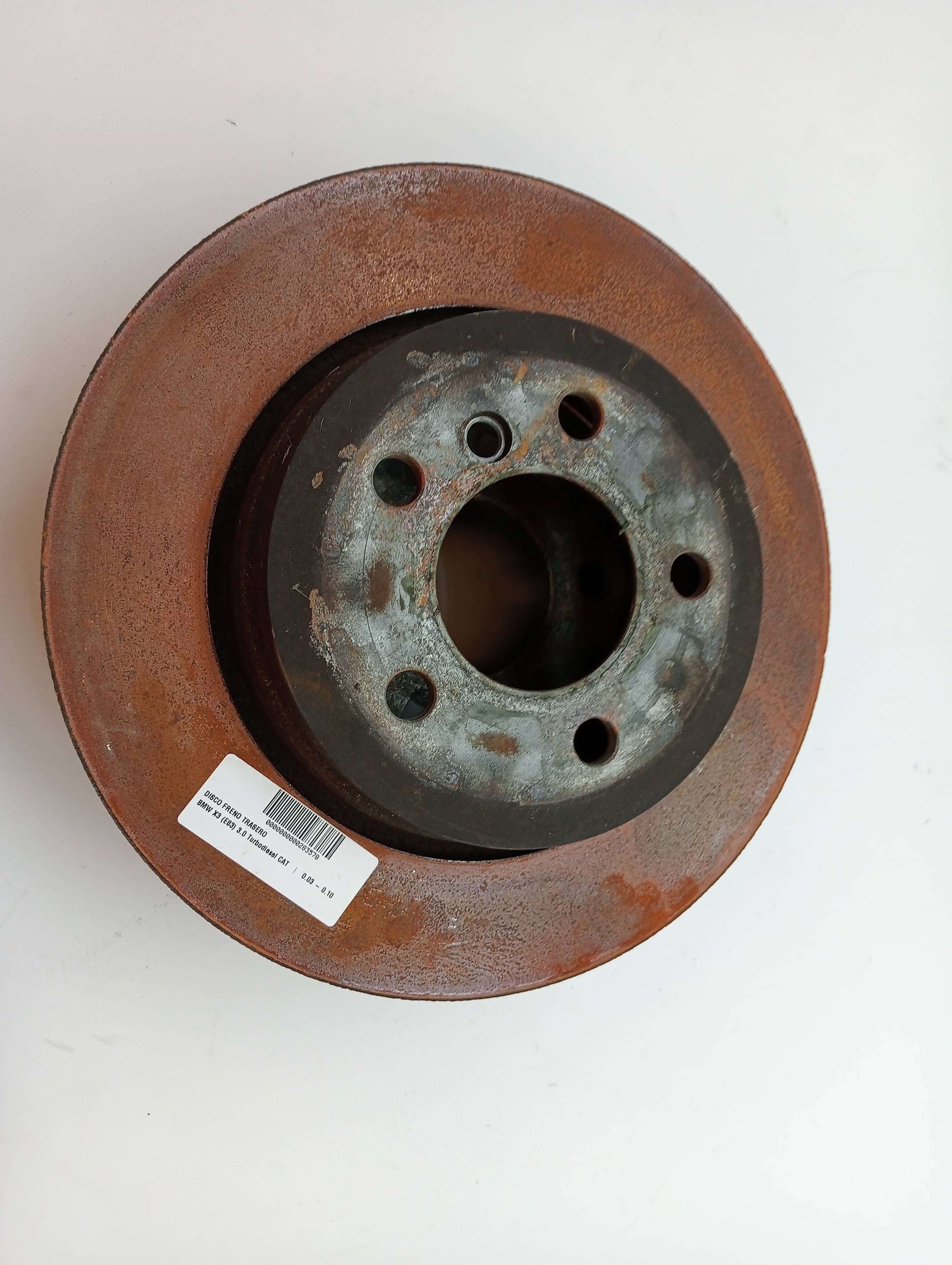 Disco freno trasero BMW X3 (E83) 3