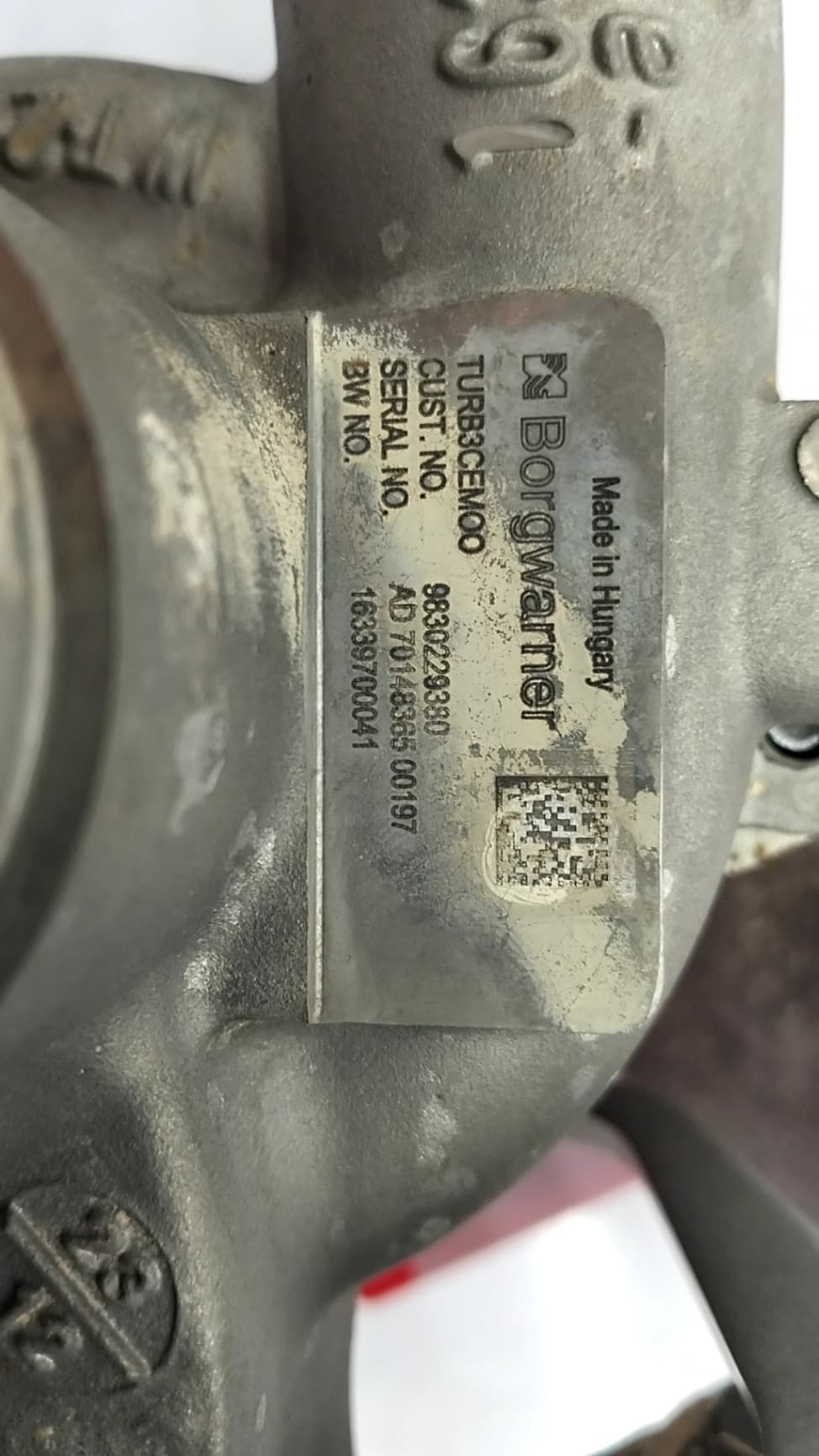 Turbocompresor OPEL CORSA F 3