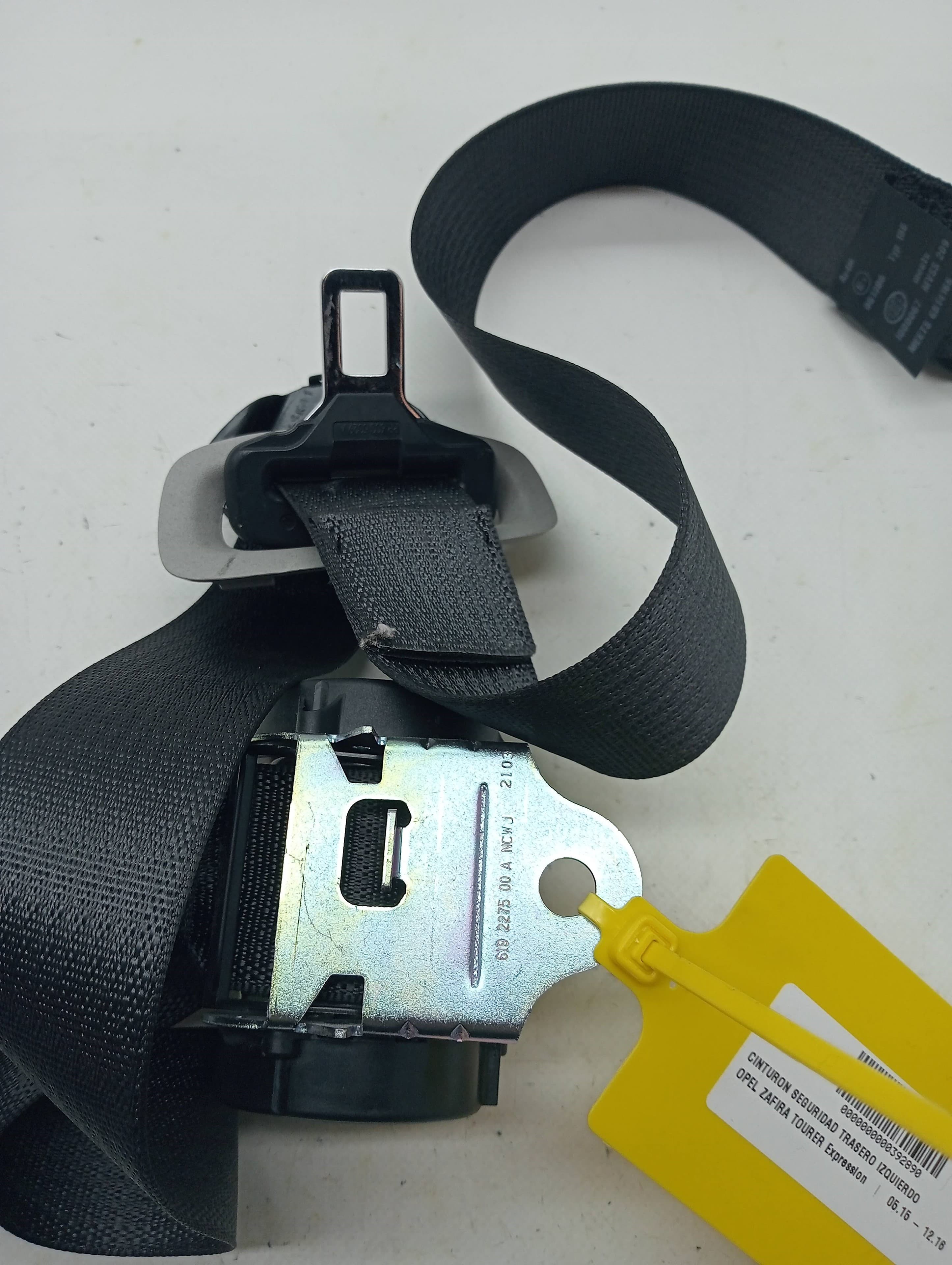 Cinturon seguridad trasero izquierdo OPEL ZAFIRA TOURER 3