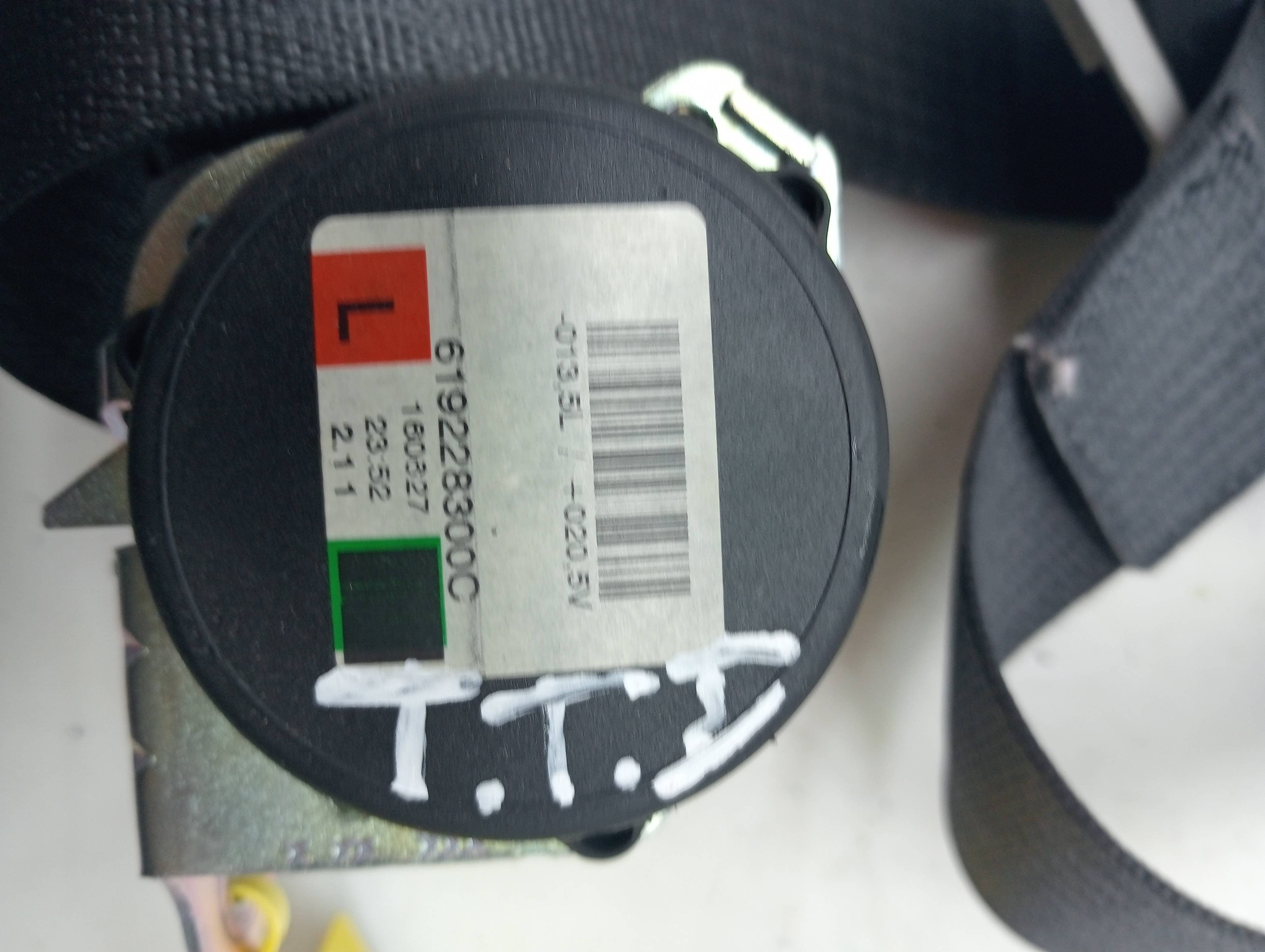 Cinturon seguridad trasero izquierdo OPEL ZAFIRA TOURER 2