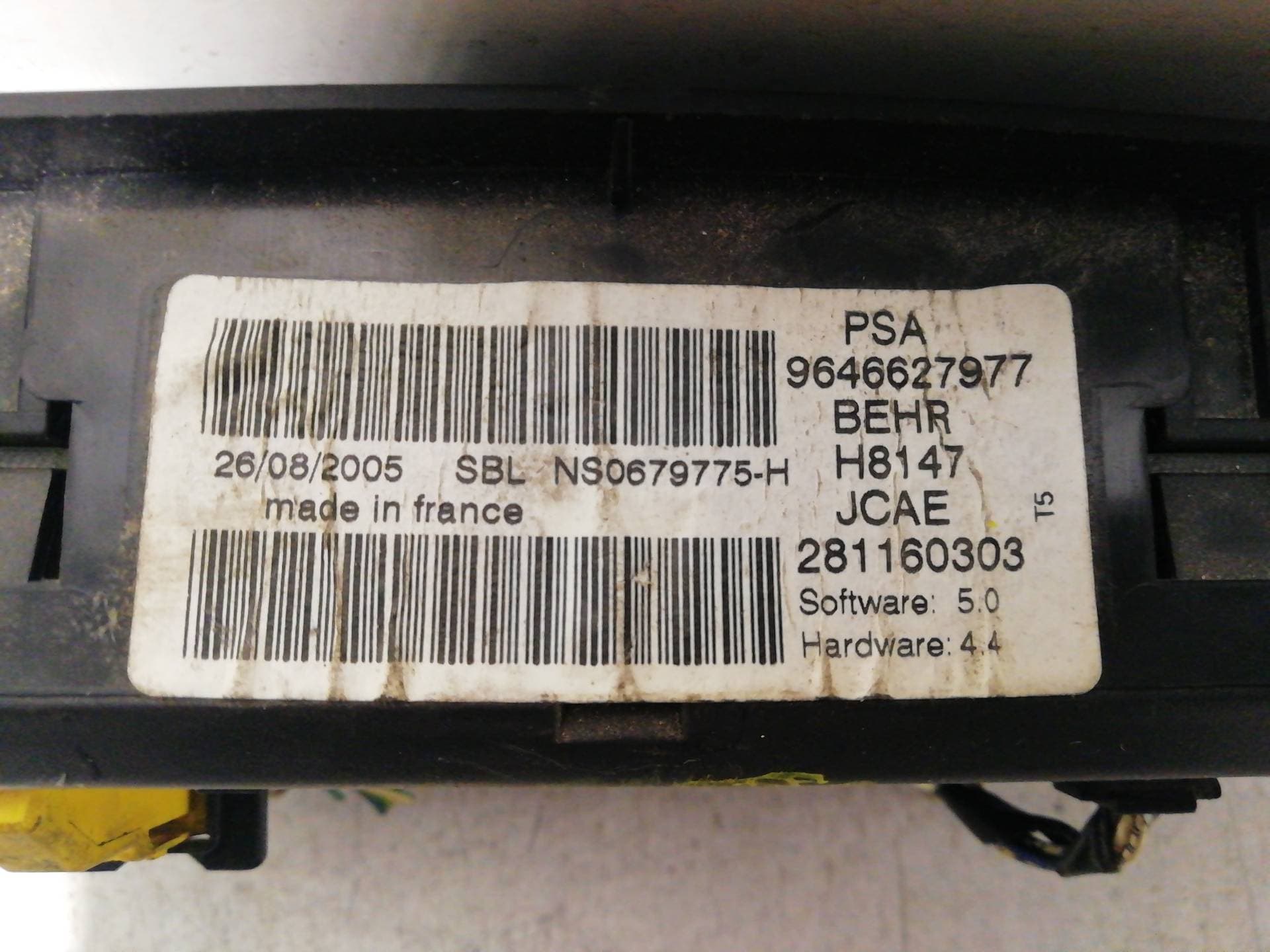 Mando climatizador PEUGEOT 307 BREAK / SW (S1) 2