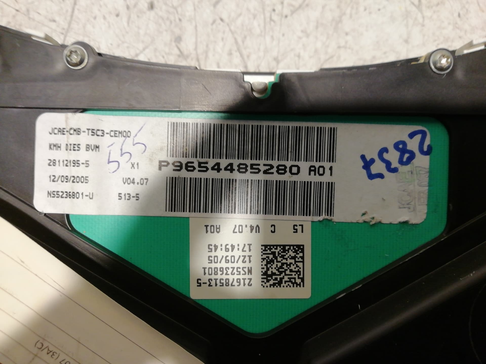Cuadro instrumentos PEUGEOT 307 BREAK / SW (S1) 3
