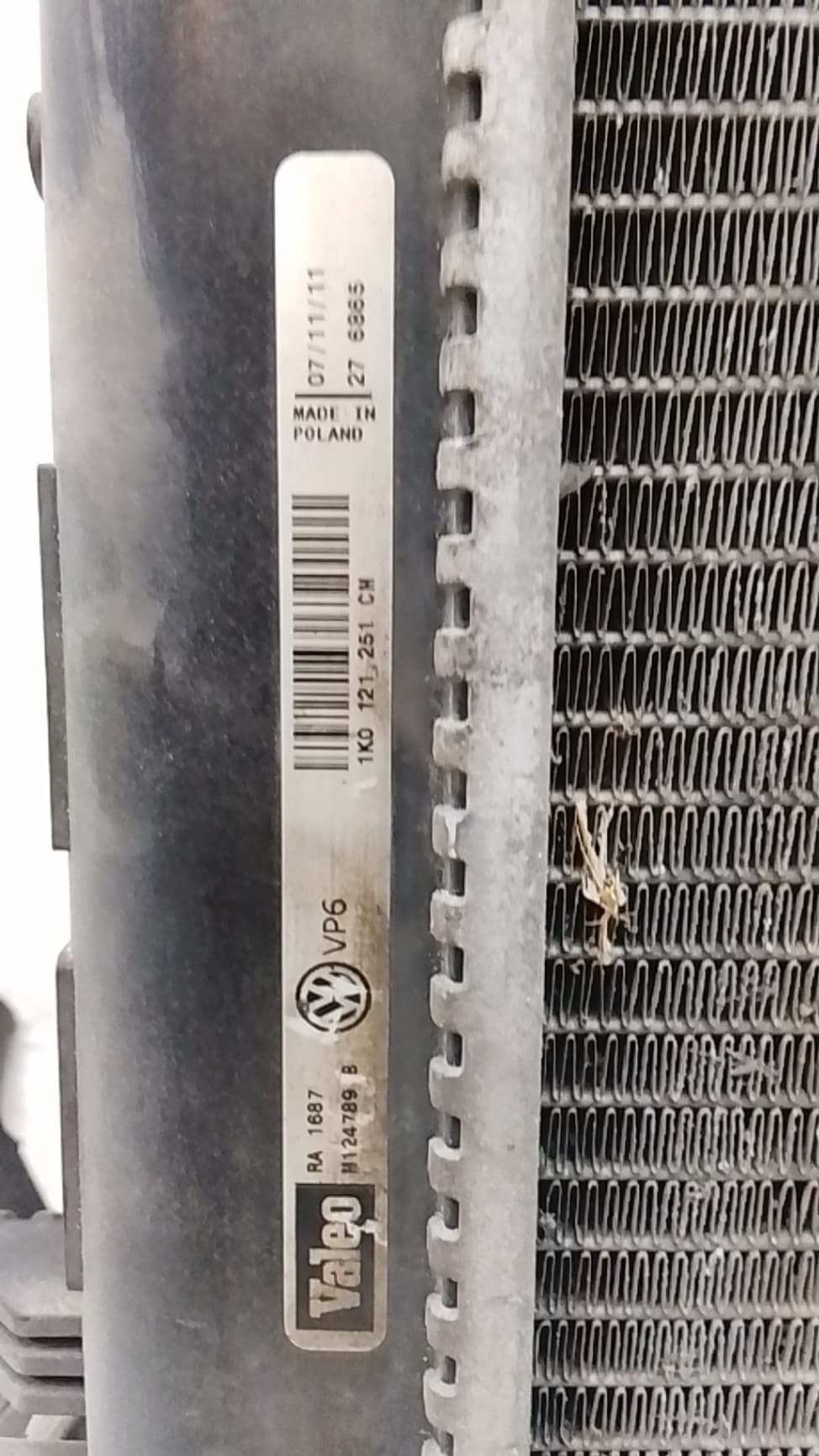 Radiador agua SEAT ALTEA (5P1) 2