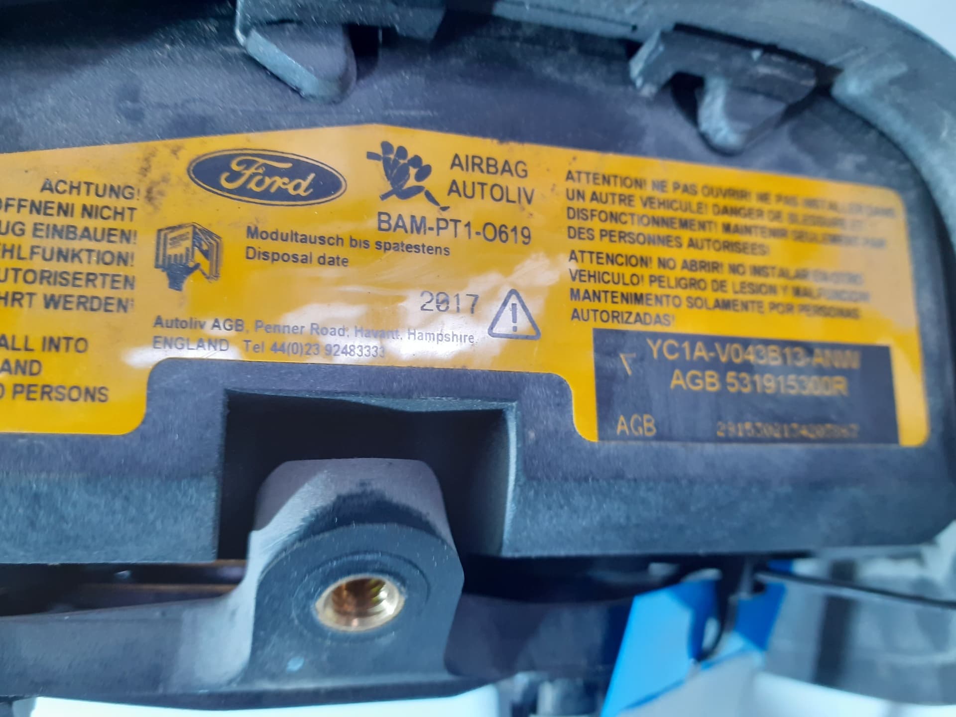Airbag delantero izquierdo FORD TRANSIT MOD 3