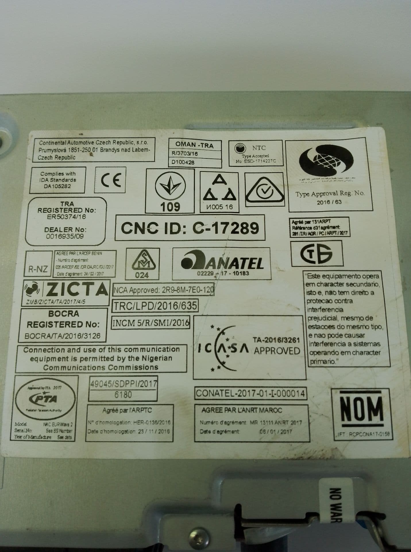 Sistema audio / radio cd CITROEN C3 3