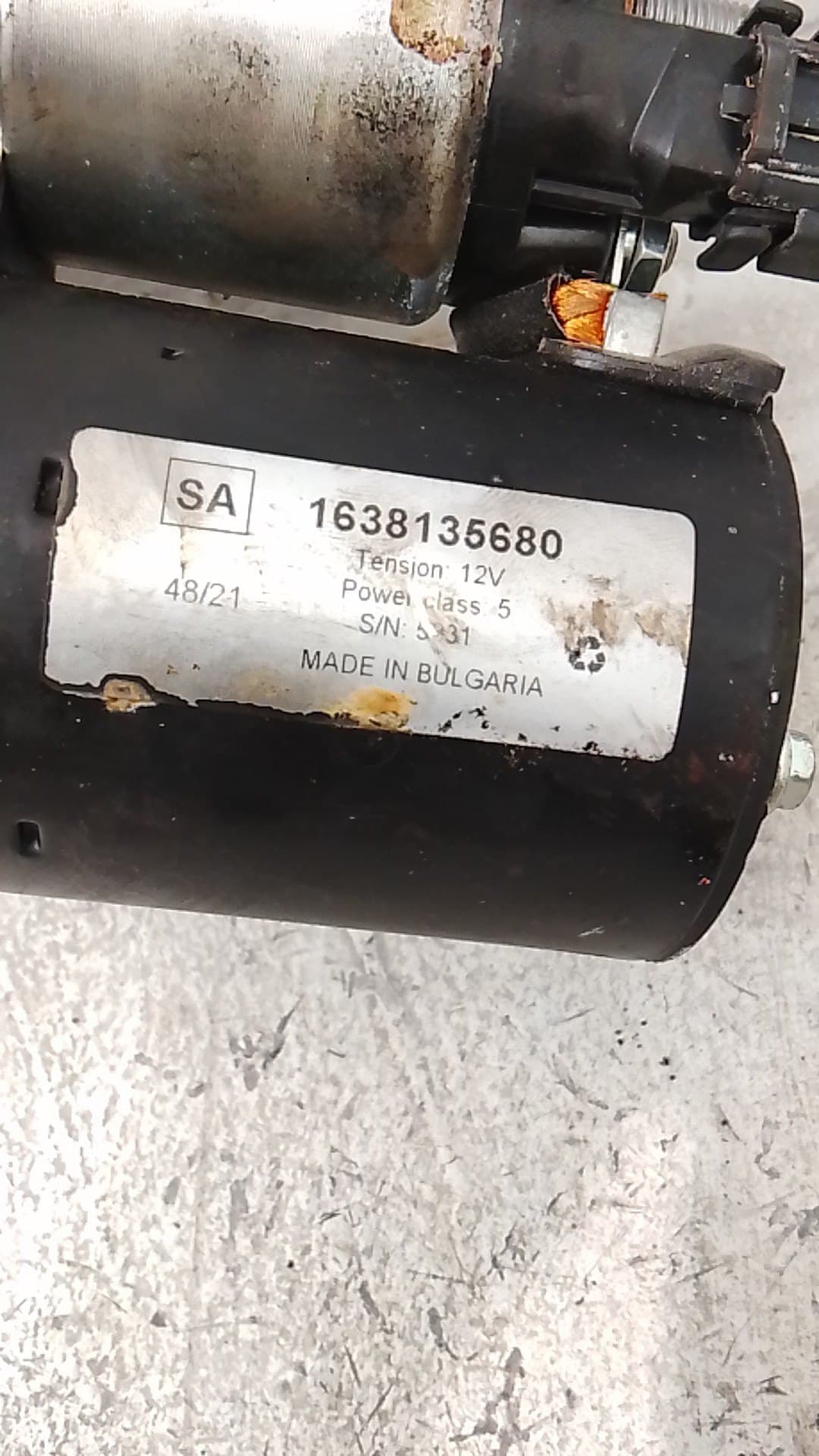 Motor arranque PEUGEOT 308 3