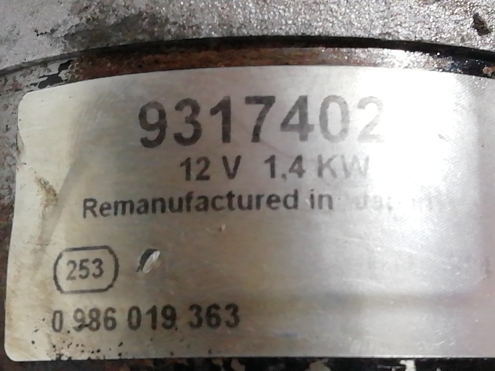 Motor arranque OPEL COMBO (CORSA C) 2