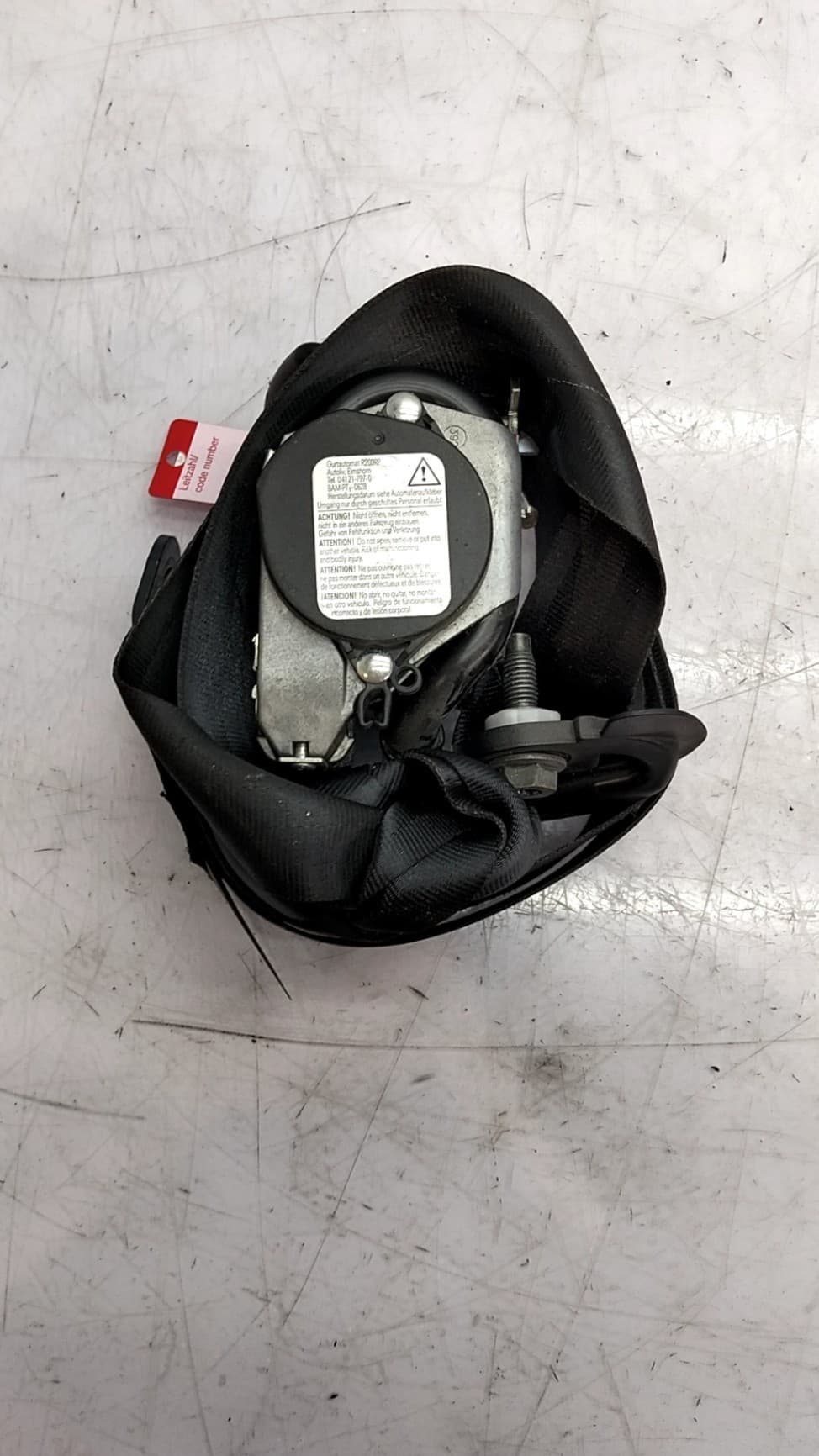 Cinturon seguridad delantero izquierdo SKODA SUPERB II (3T4) 2