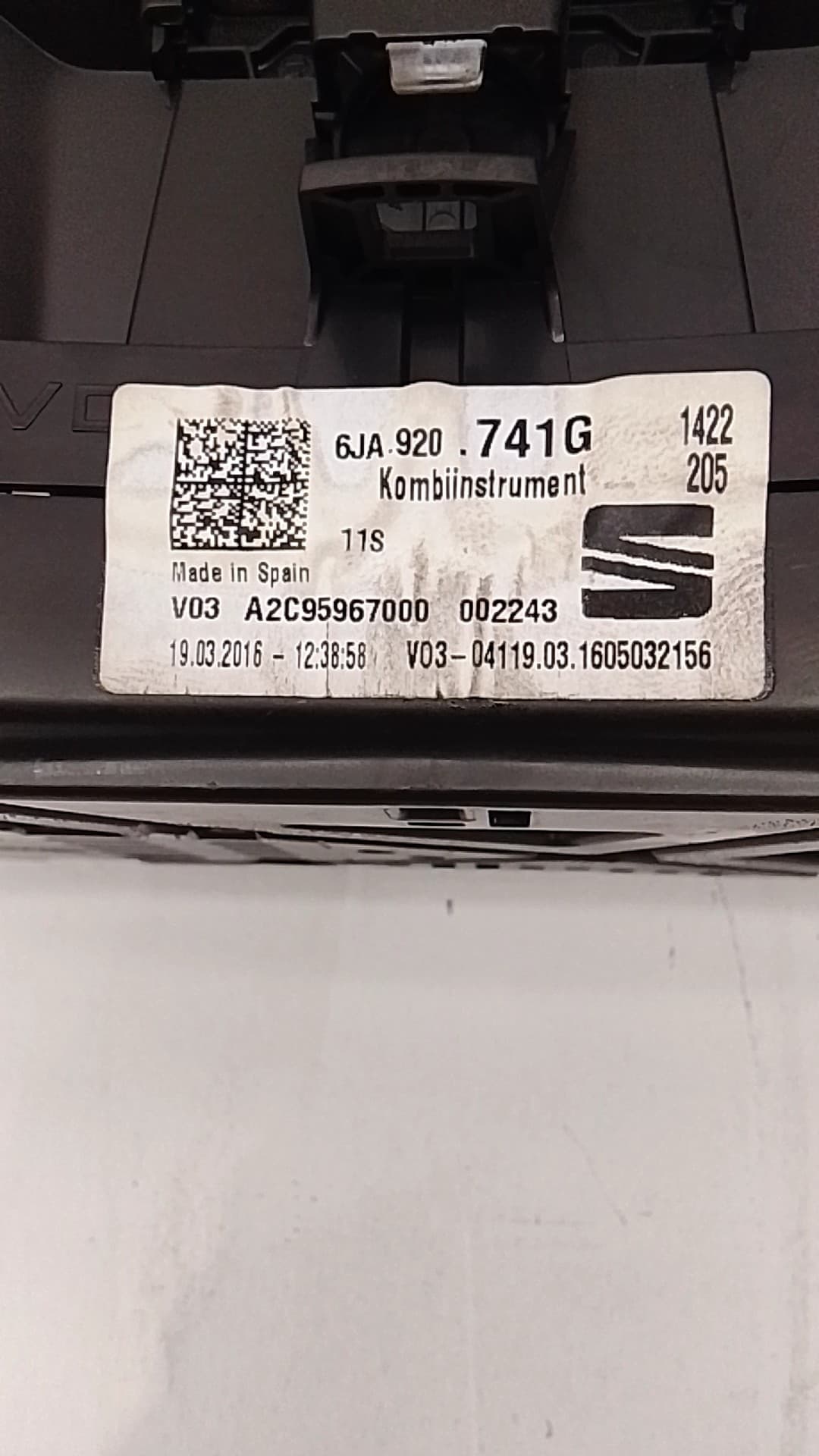 Cuadro instrumentos SEAT TOLEDO (KG3) 2