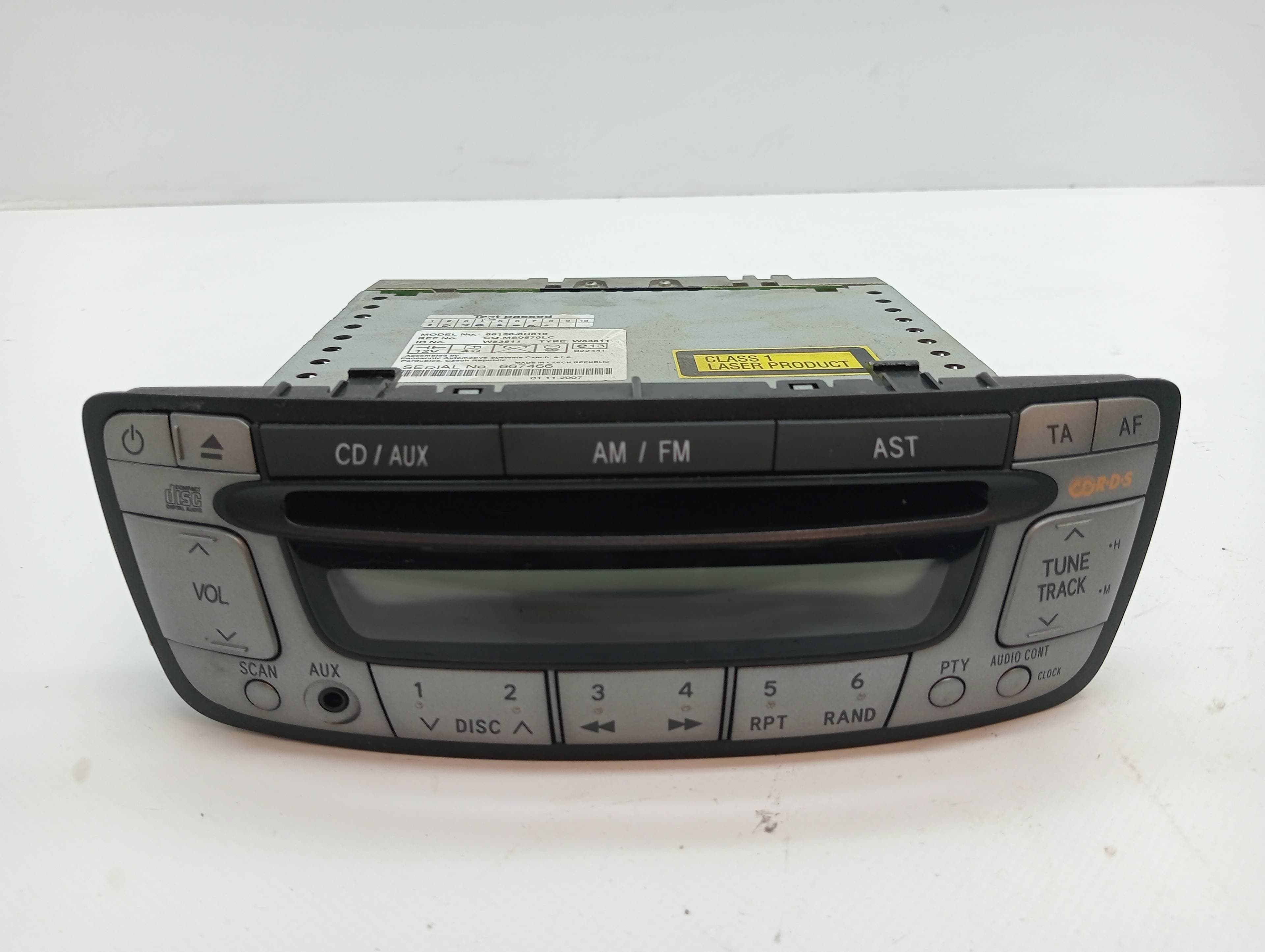 Sistema audio / radio cd CITROEN C1 3