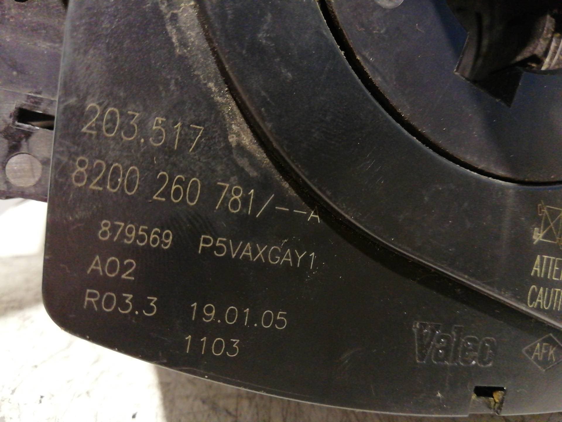 Anillo airbag RENAULT ESPACE IV (JK0) 5