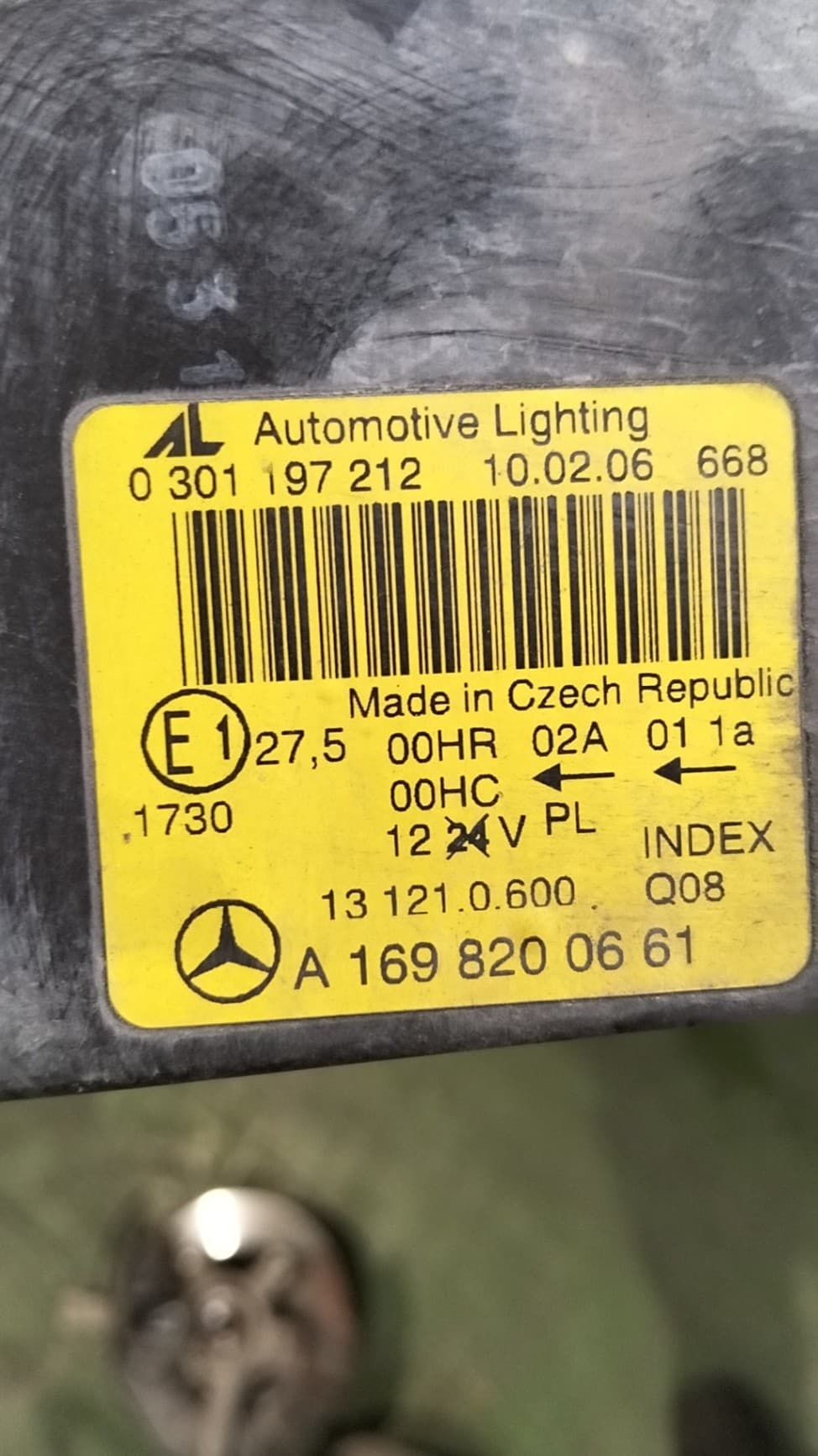 Faro derecho MERCEDES-BENZ CLASE A (W169) 2