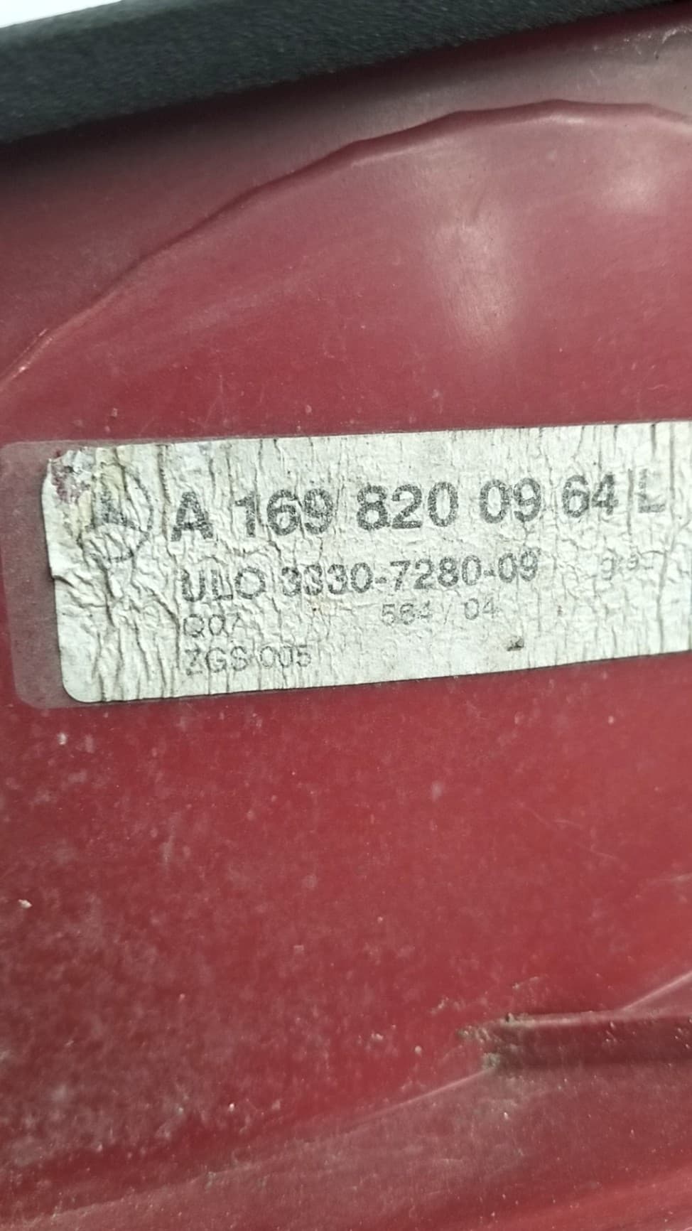 Piloto trasero izquierdo MERCEDES-BENZ CLASE A (W169) 2