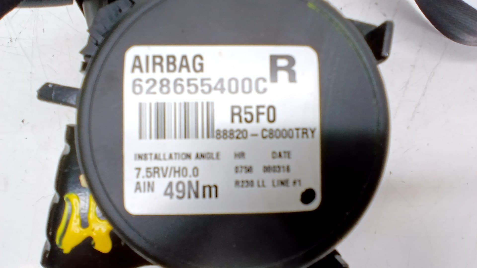 Cinturon seguridad delantero derecho HYUNDAI I20 2