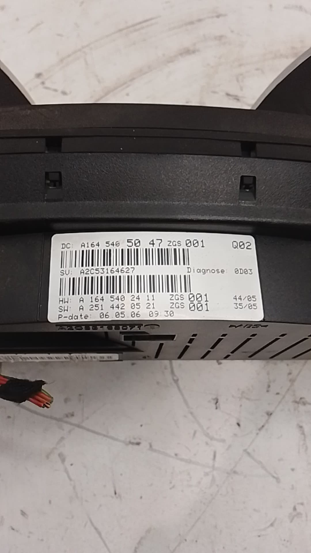 Cuadro instrumentos MERCEDES-BENZ CLASE GL (X164) 4