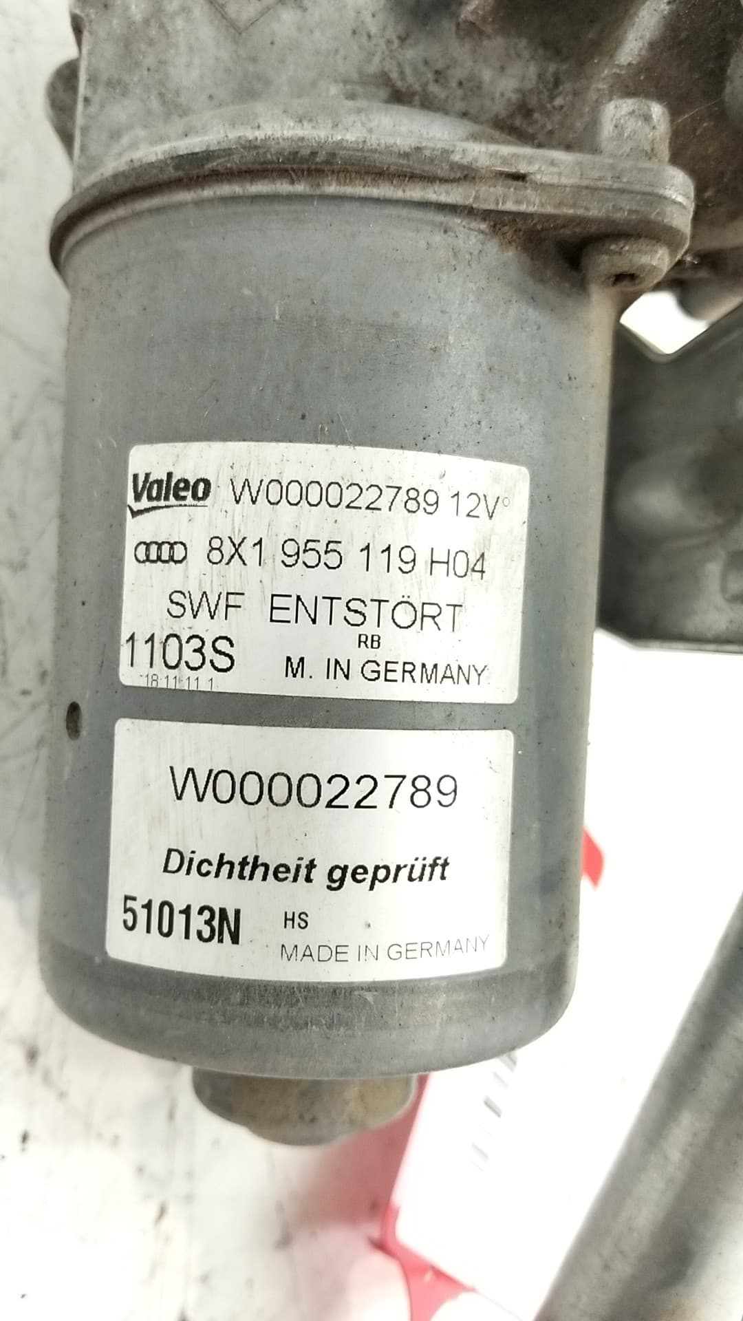 Motor limpia delantero AUDI A1 SPORTBACK (8XF) 2