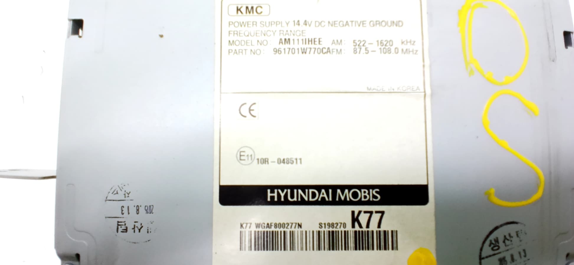 Sistema audio / radio cd KIA RIO (YB) 3