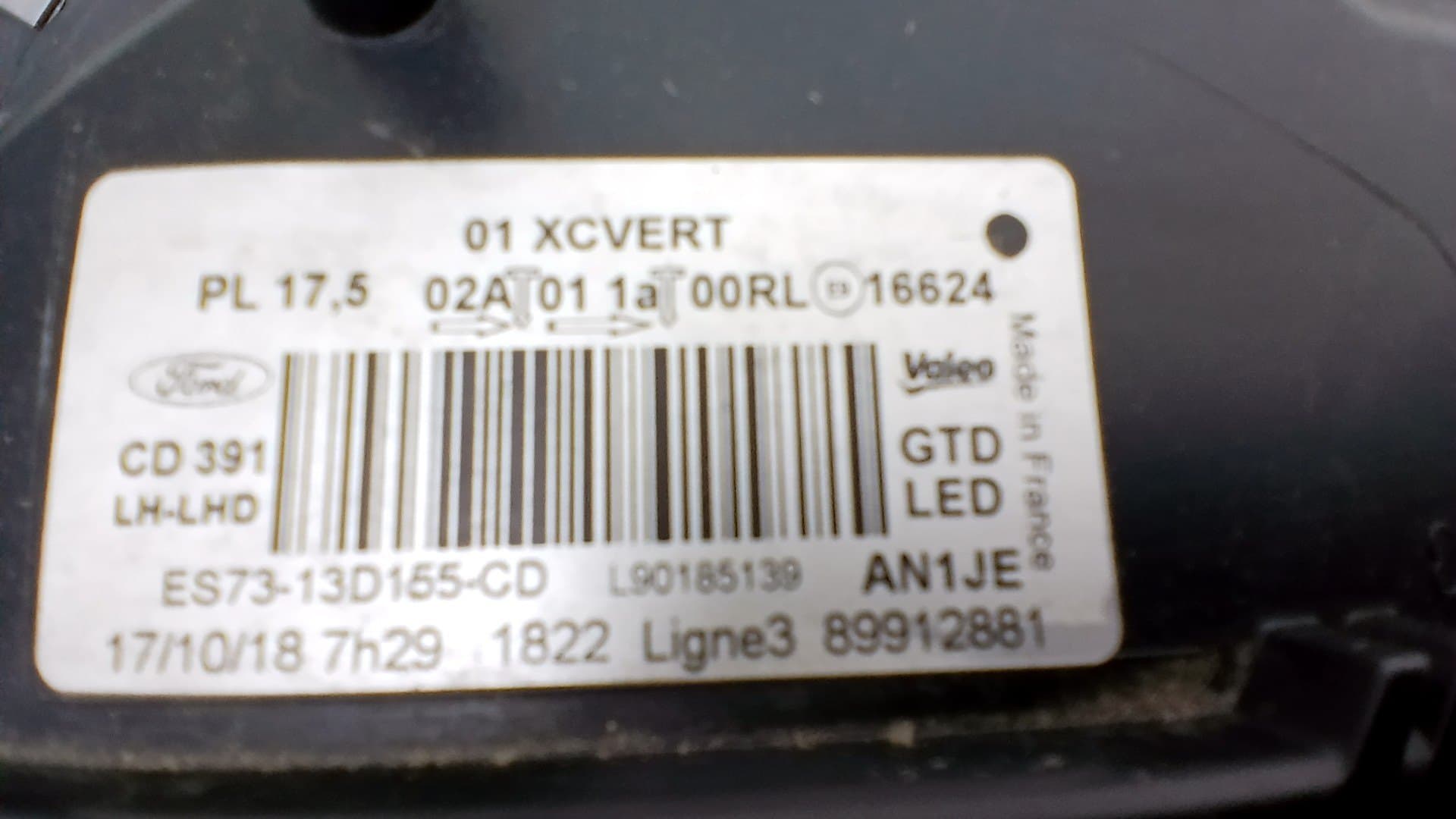 Faro izquierdo FORD MONDEO 2