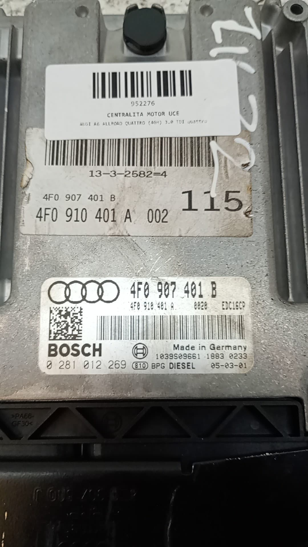Centralita motor uce AUDI A6 ALLROAD QUATTRO (4GH) 2