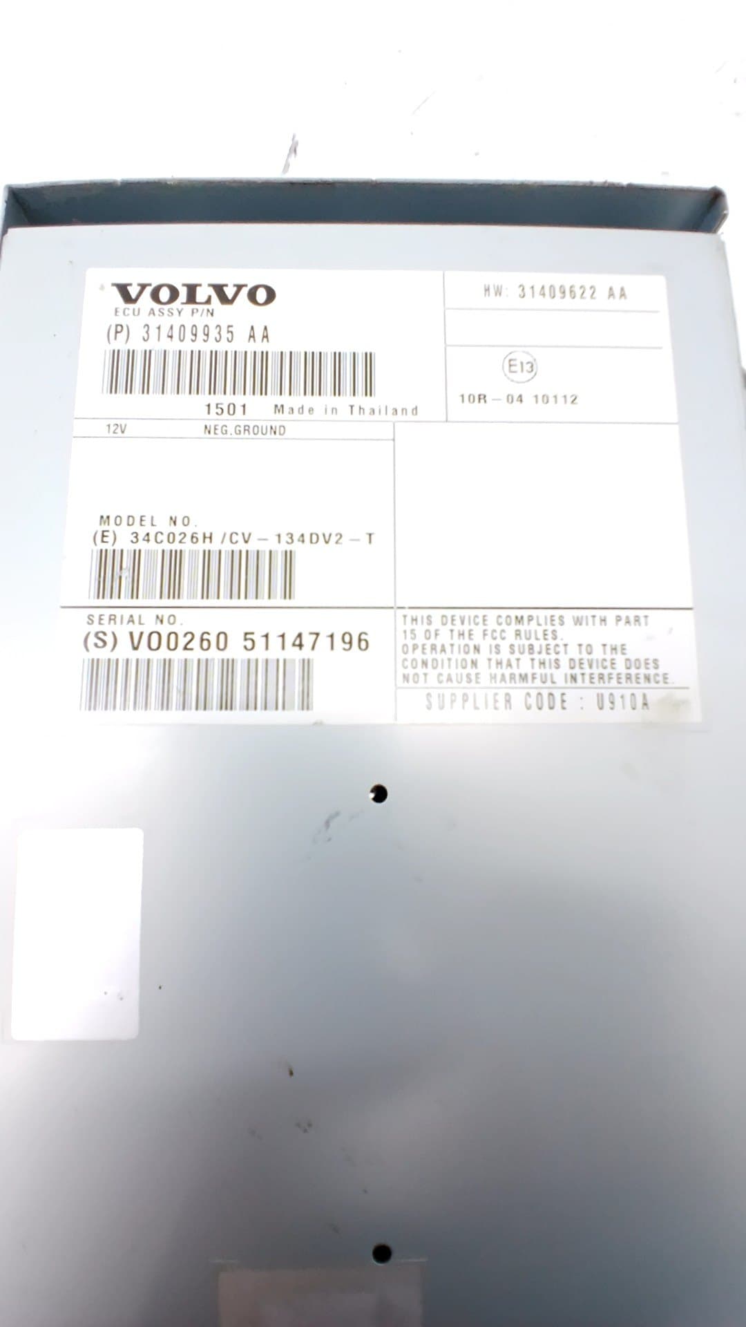 Recambio VOLVO V40 CROSS COUNTRY ref. 31667303