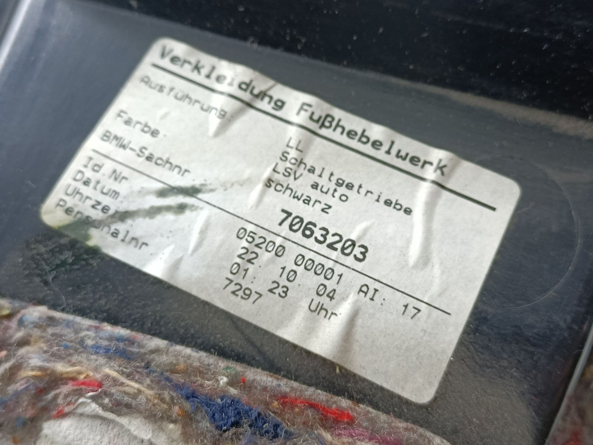 Plastico BMW SERIE 5 BERLINA (E60) 2