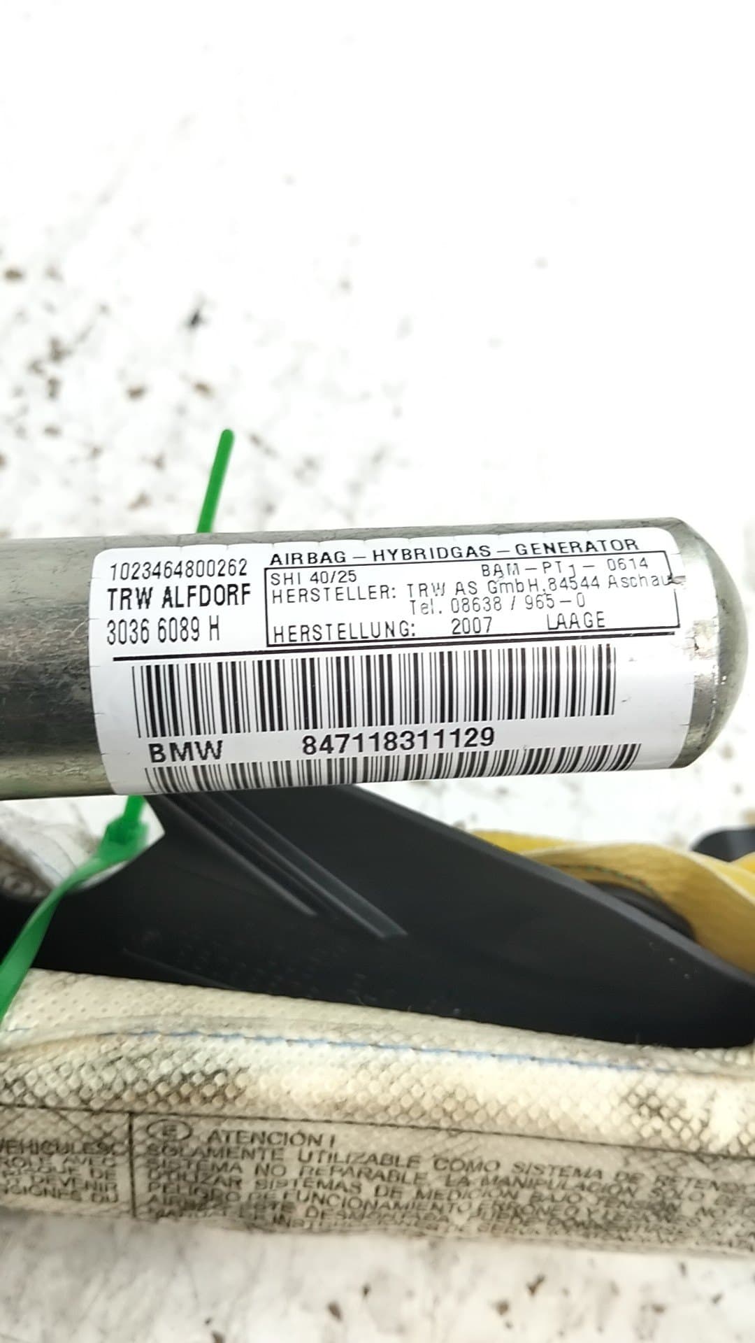 Airbag cortina delantero izquierdo BMW 3 COUPE (E92) 4