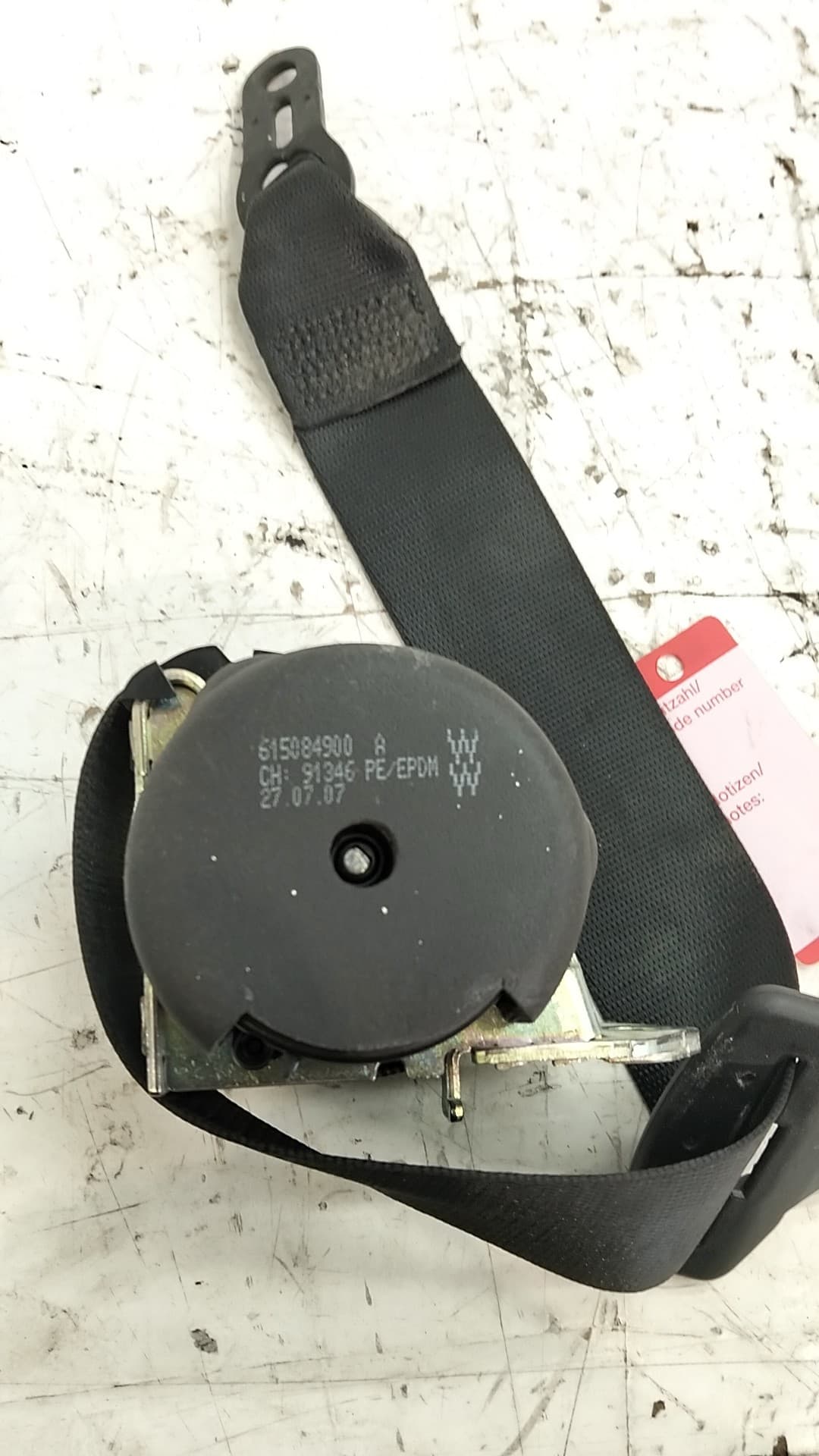 Cinturon seguridad trasero derecho BMW 3 COUPE (E92) 2