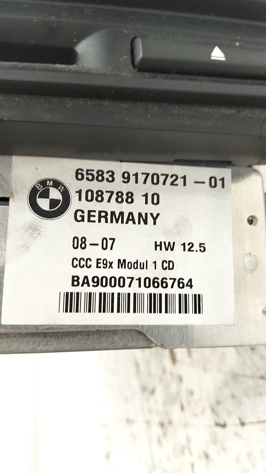 Sistema audio / radio cd BMW 3 COUPE (E92) 3
