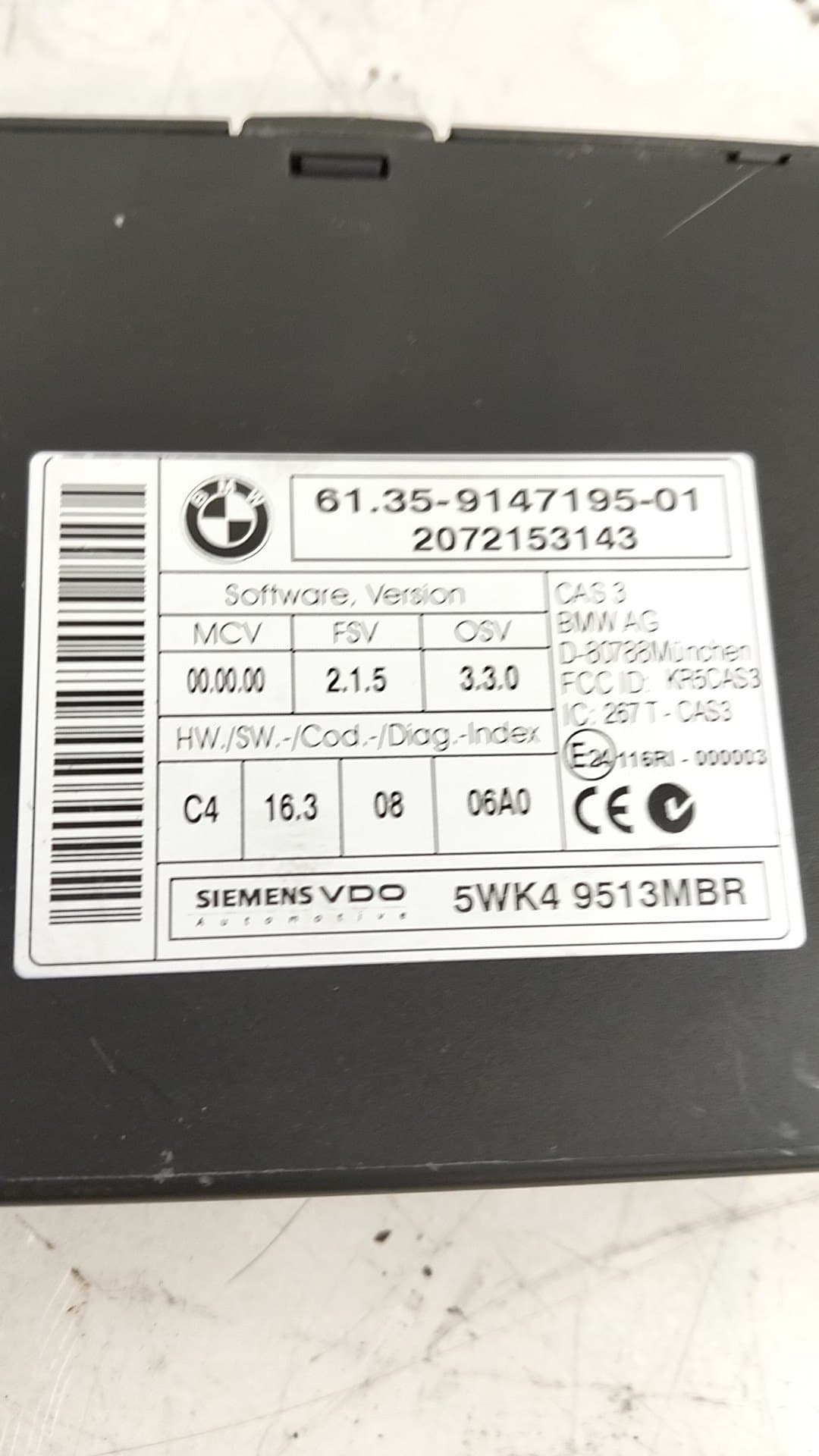 Modulo electronico BMW 3 COUPE (E92) 3