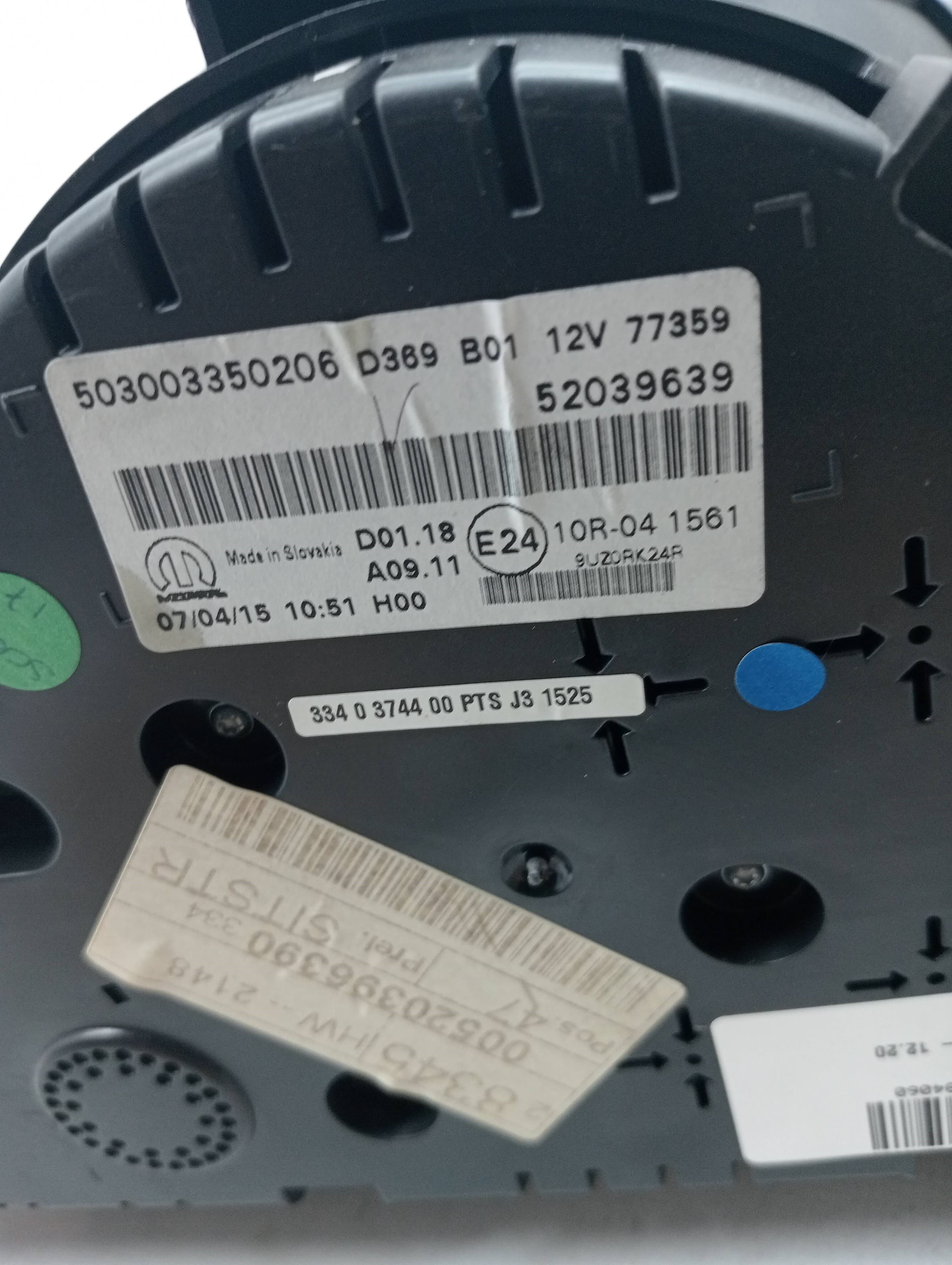 Cuadro instrumentos FIAT 500 X (334) 3