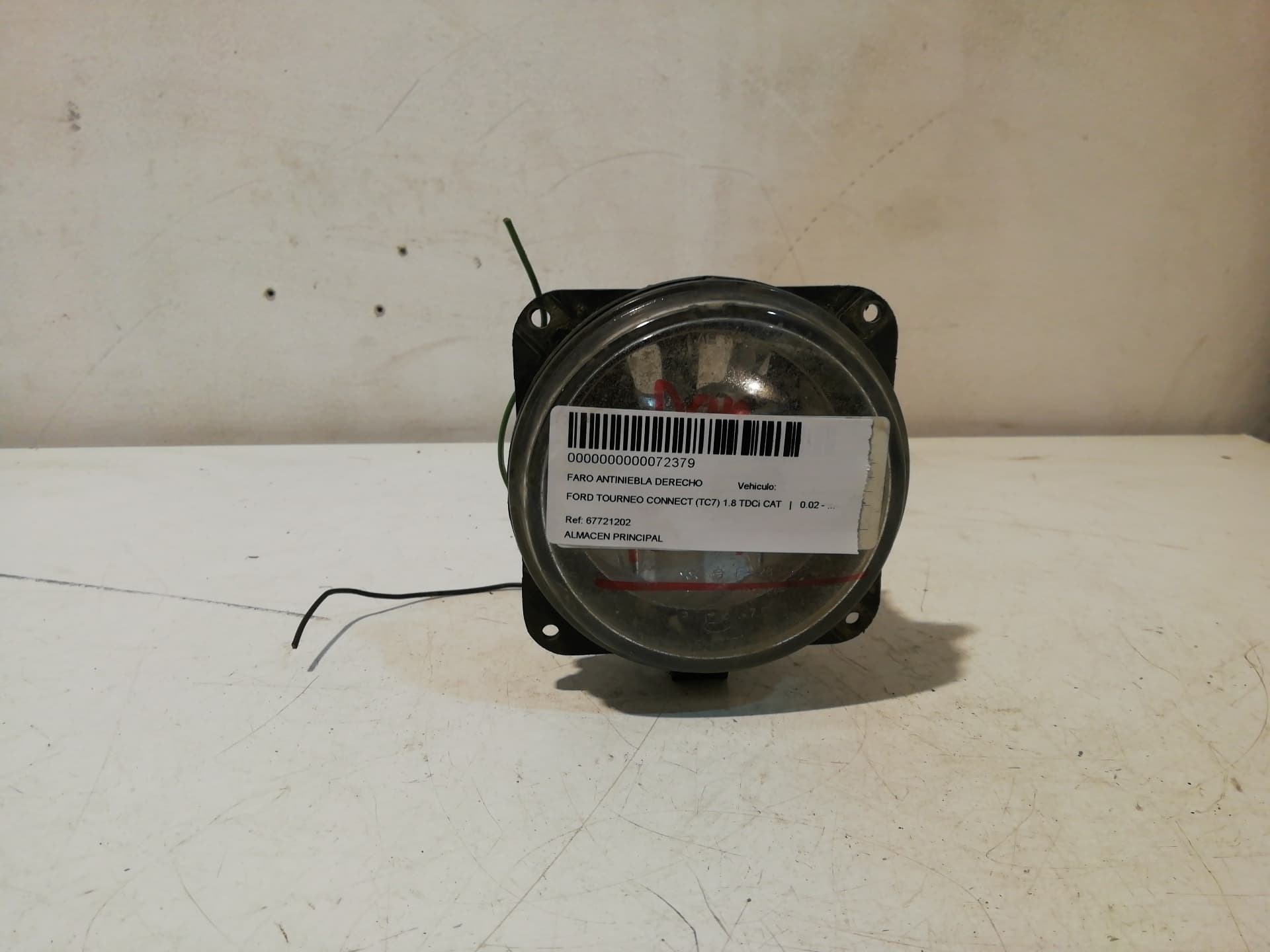 Faro antiniebla derecho FORD TOURNEO CONNECT (TC7)
