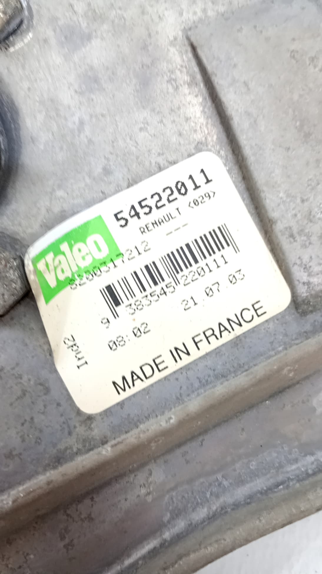 Motor limpia delantero RENAULT LAGUNA (B56)