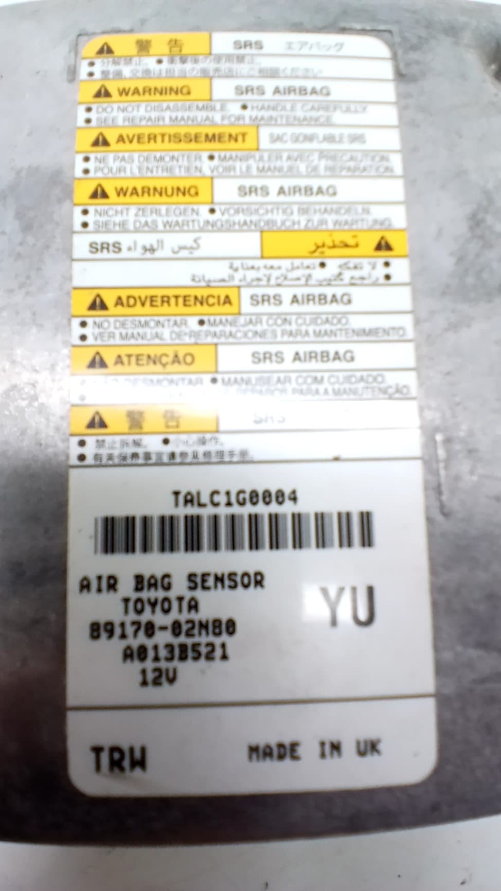 Centralita airbag TOYOTA COROLLA 3