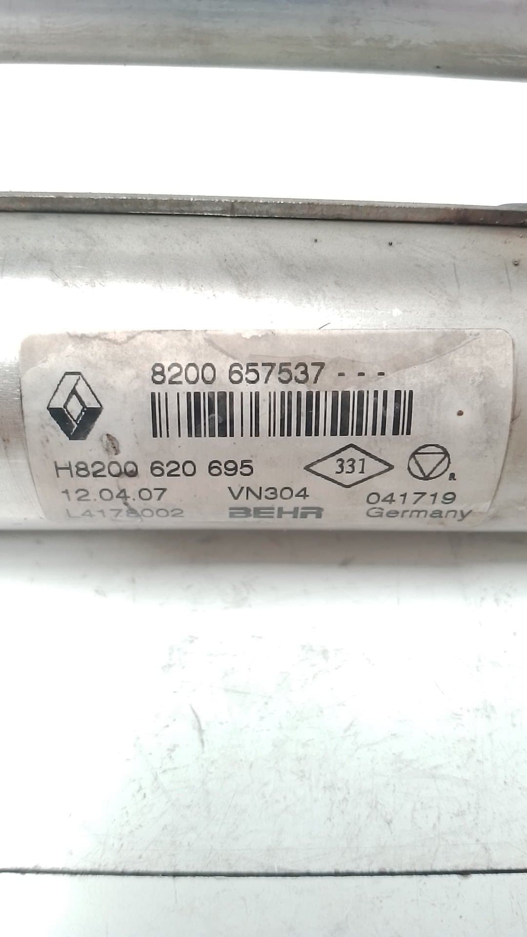 Enfriador egr RENAULT SCENIC (JA..) 3