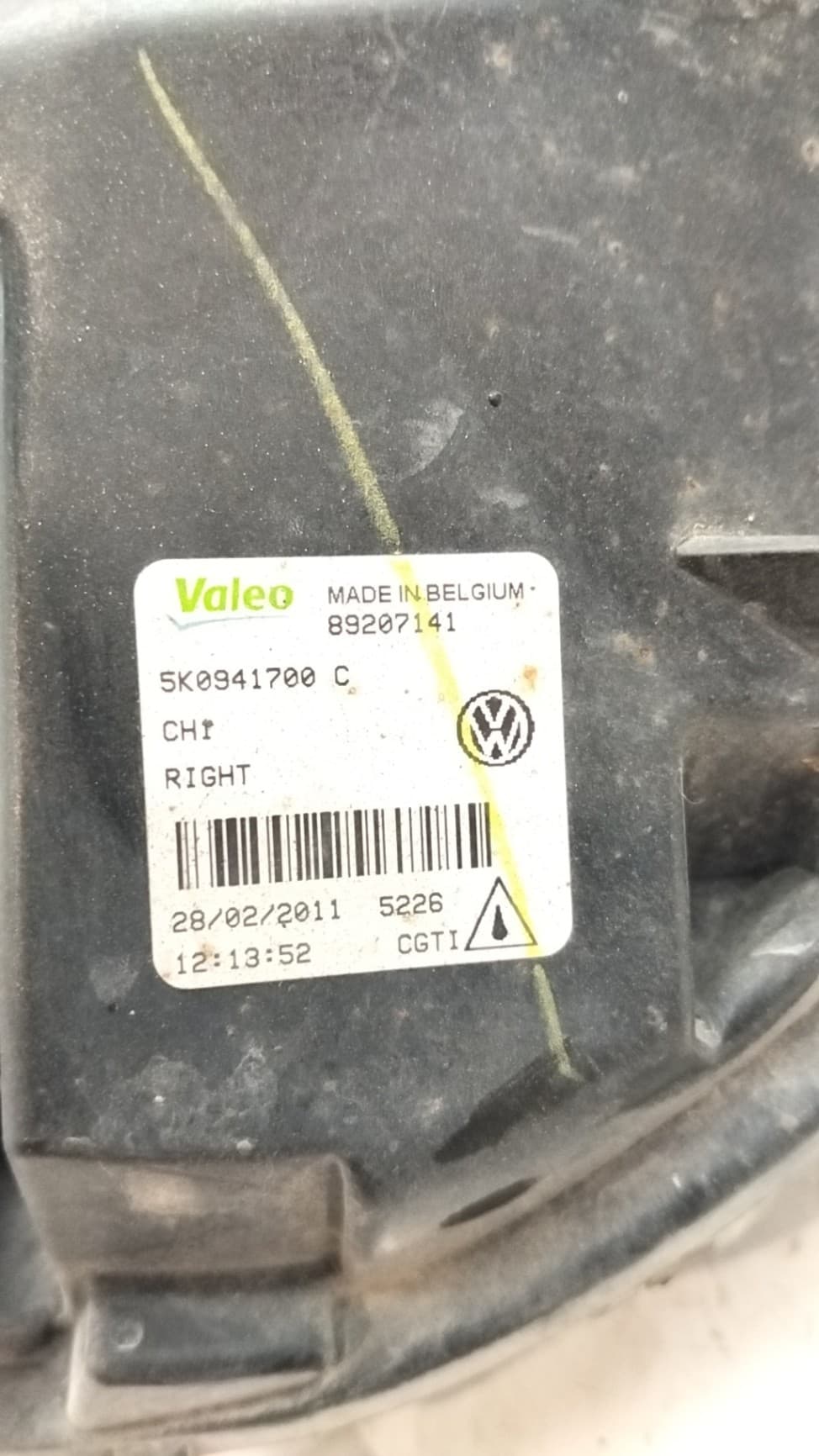 Faro antiniebla derecho VOLKSWAGEN GOLF V BERLINA (1K1)