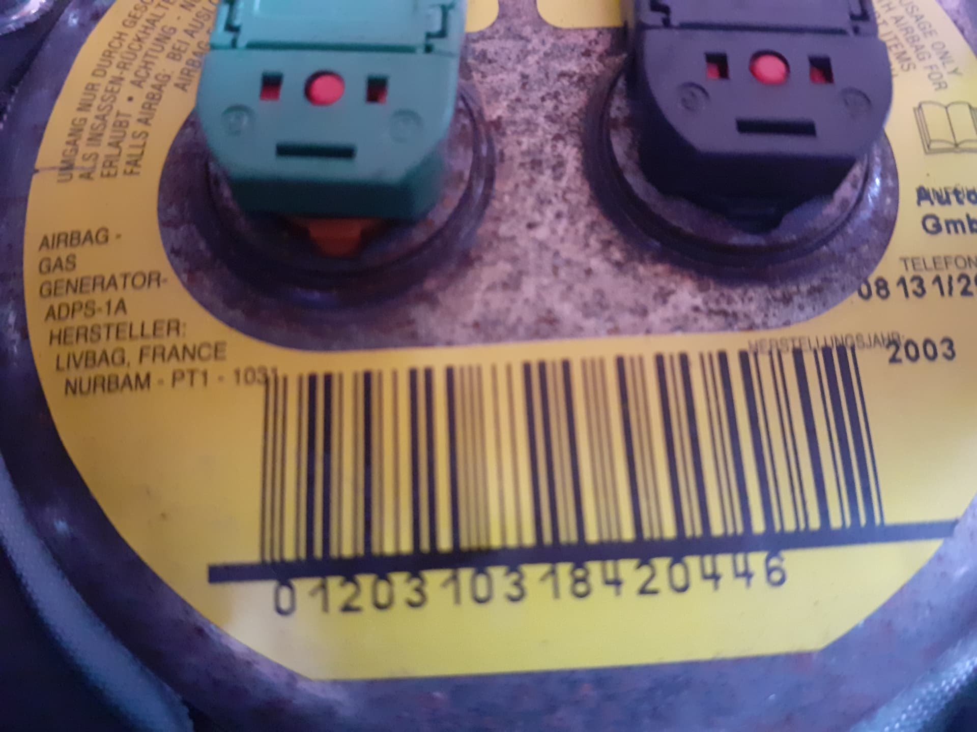 Airbag delantero izquierdo FORD TRANSIT CONNECT (TC7) 3