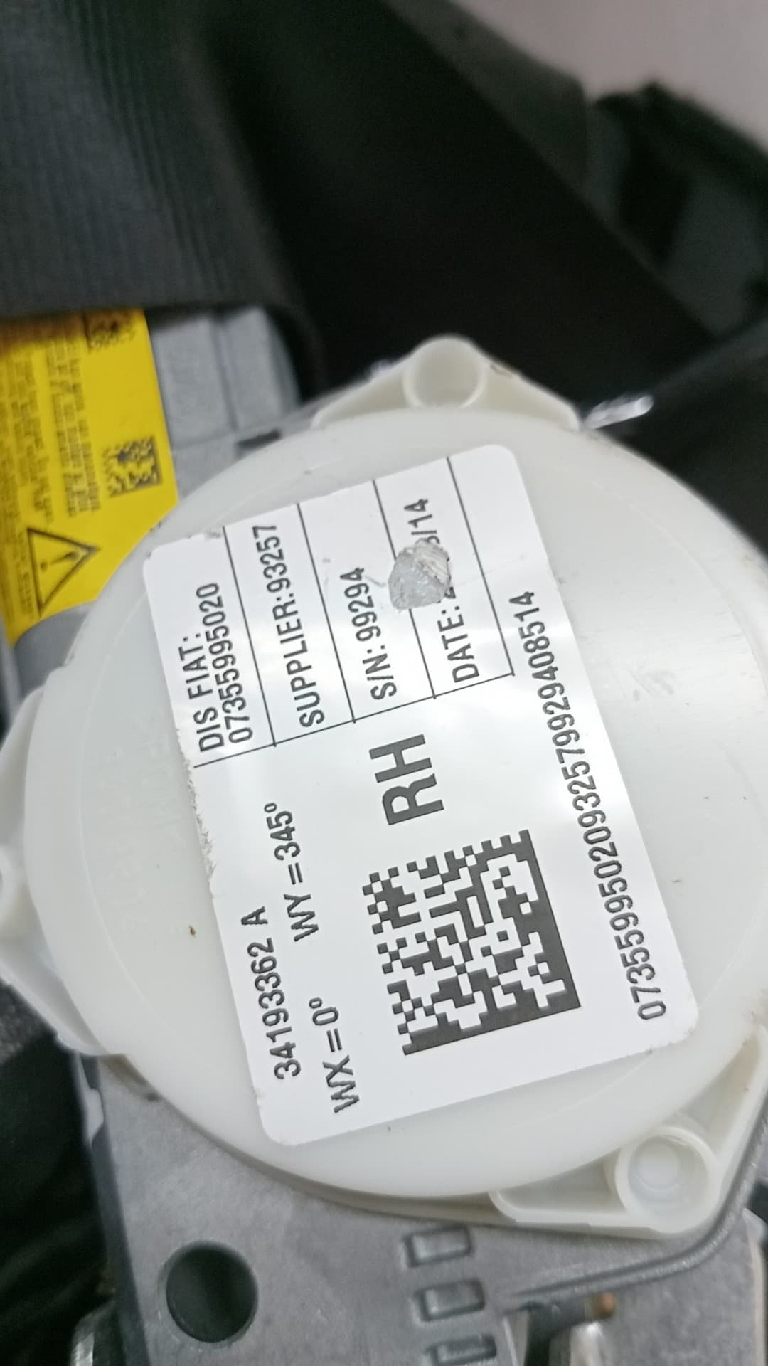 Kit airbag FIAT 500 L (330) 2